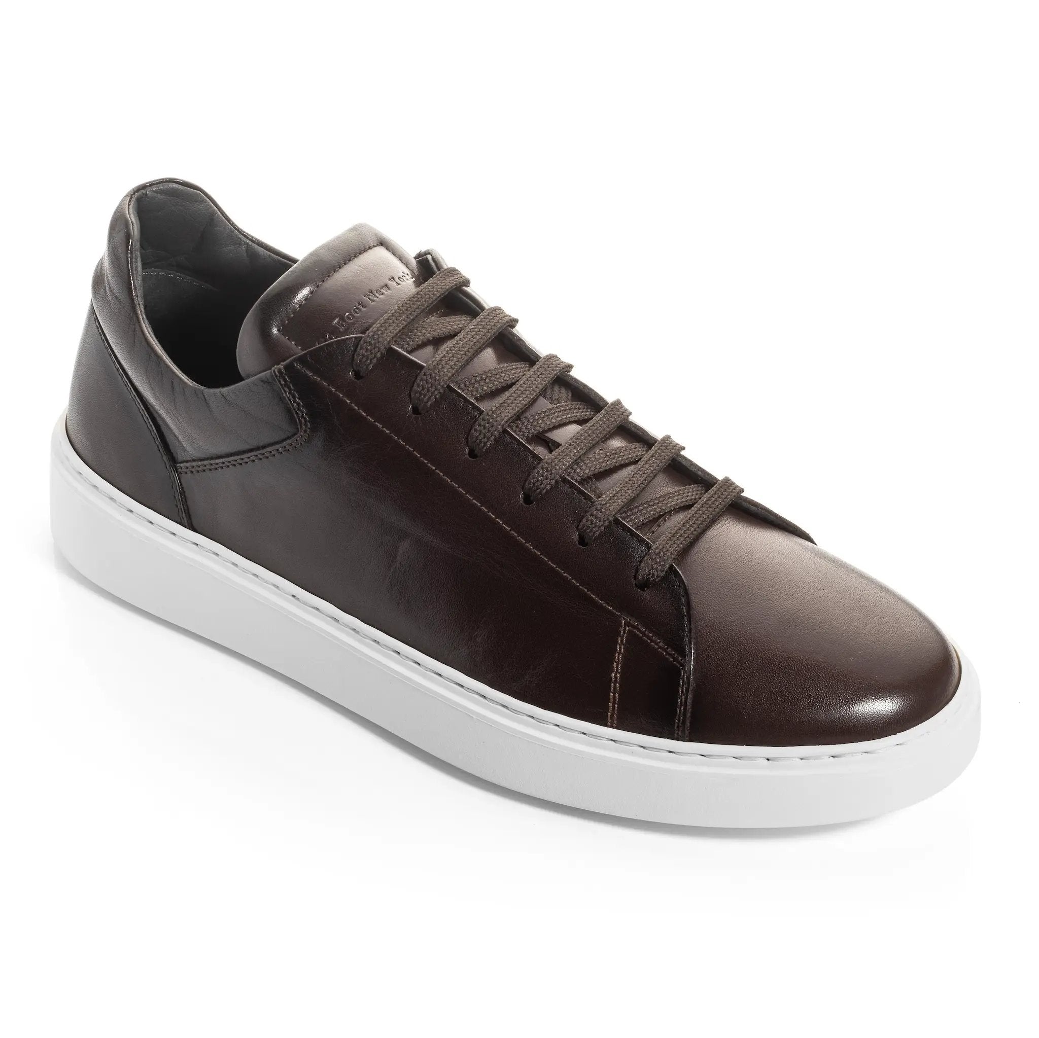 Rocco Dark Brown Soft Calf Leather Sneaker by To Boot New York