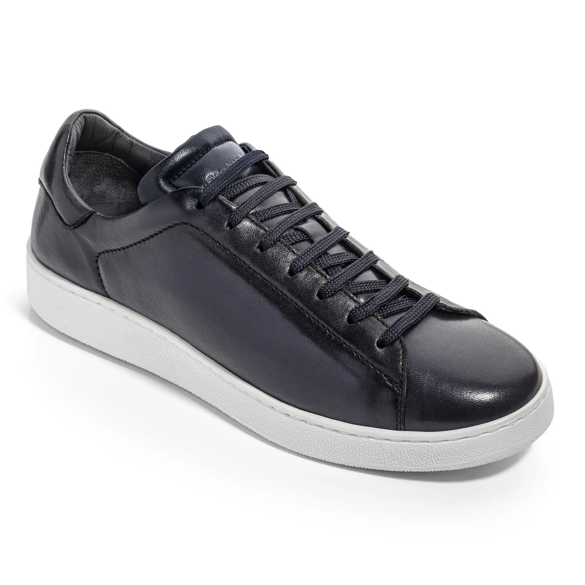 Randolph Navy Nappa Soft Calf Leather Sneaker by To Boot New York