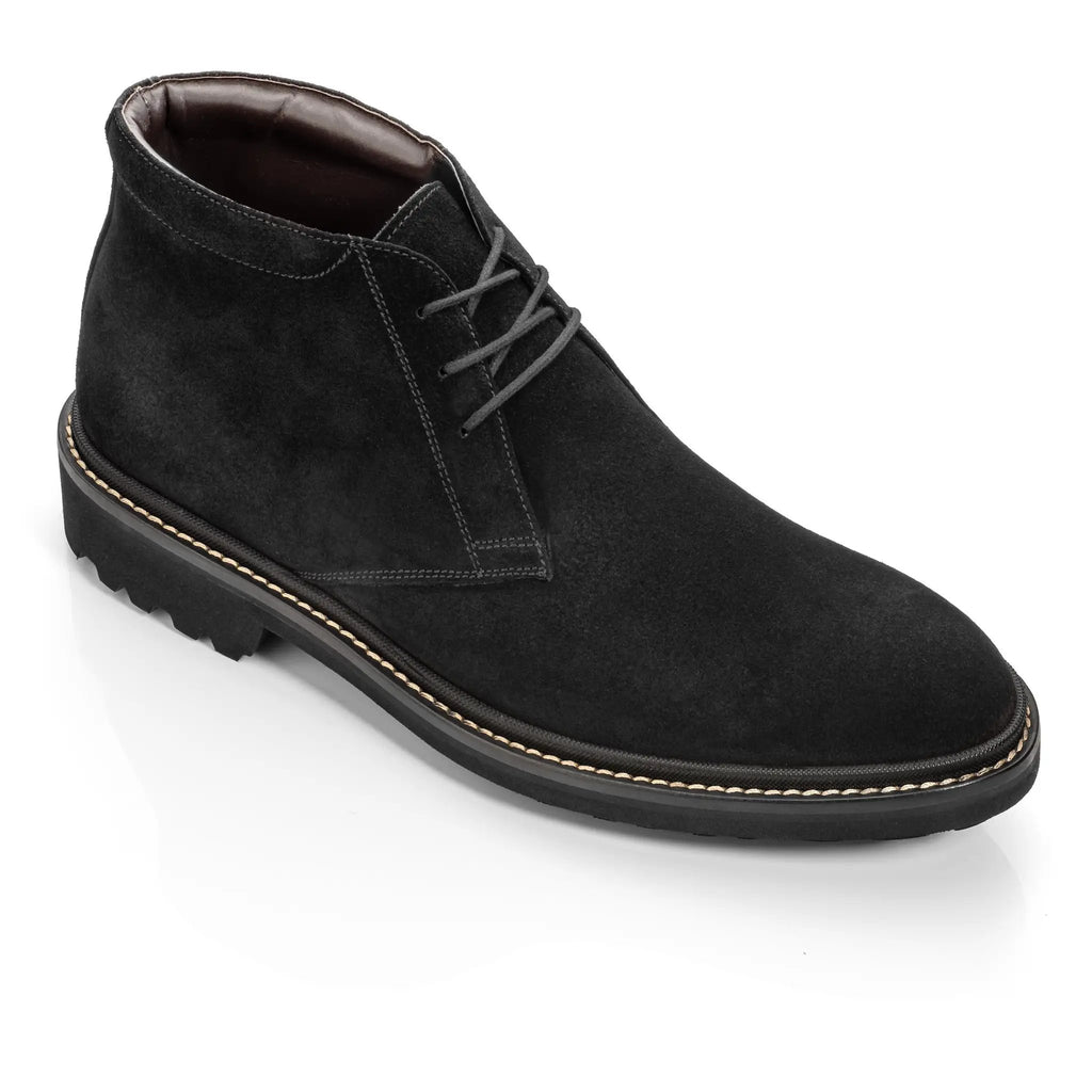 black suede dress boots men Crockett and Jones Men's Chelsea 8 Ankle - - Casual Boots uplifted by flexible elastic goring Men's Chelsea Boots Height Increasing