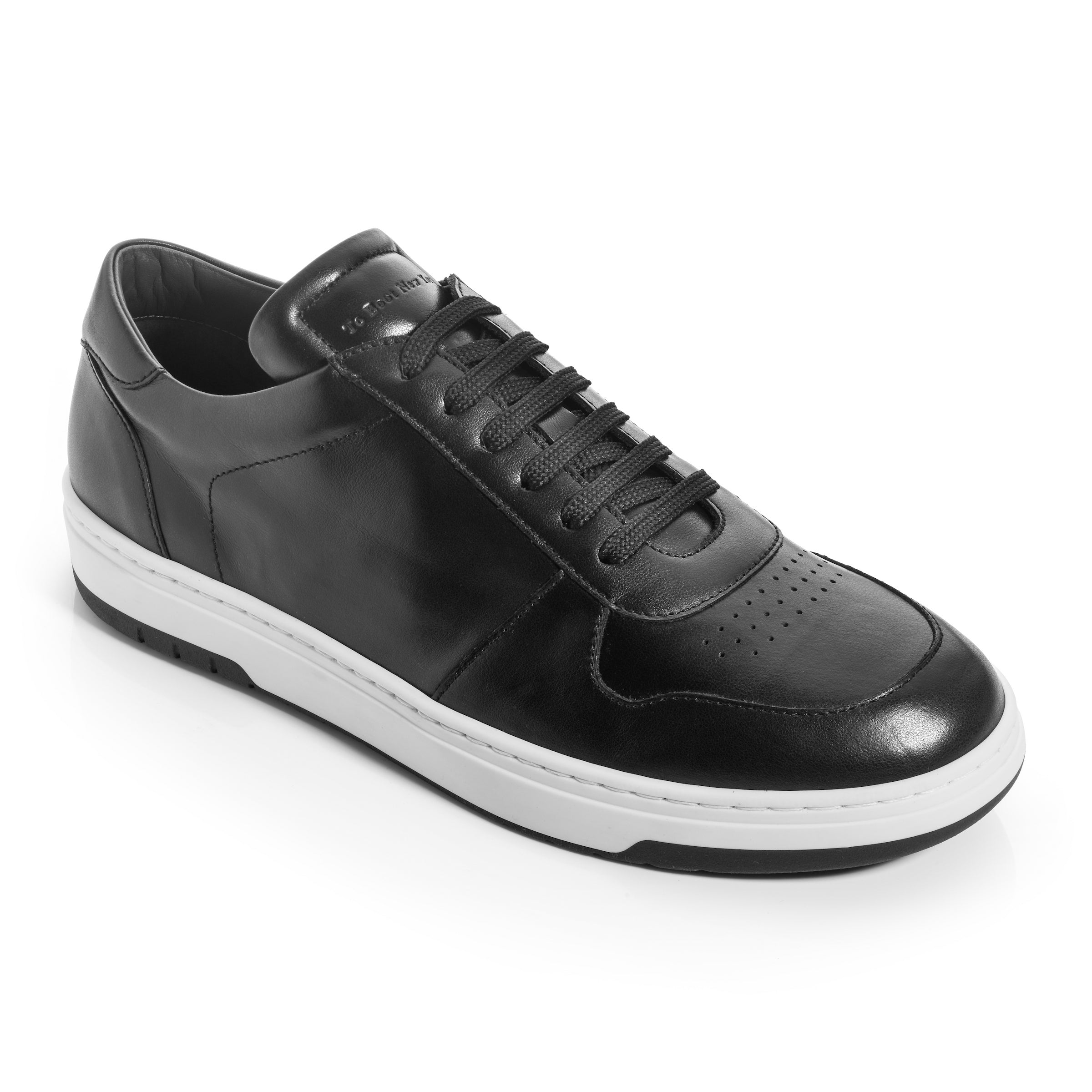 Colin Black Leather Court Sneaker