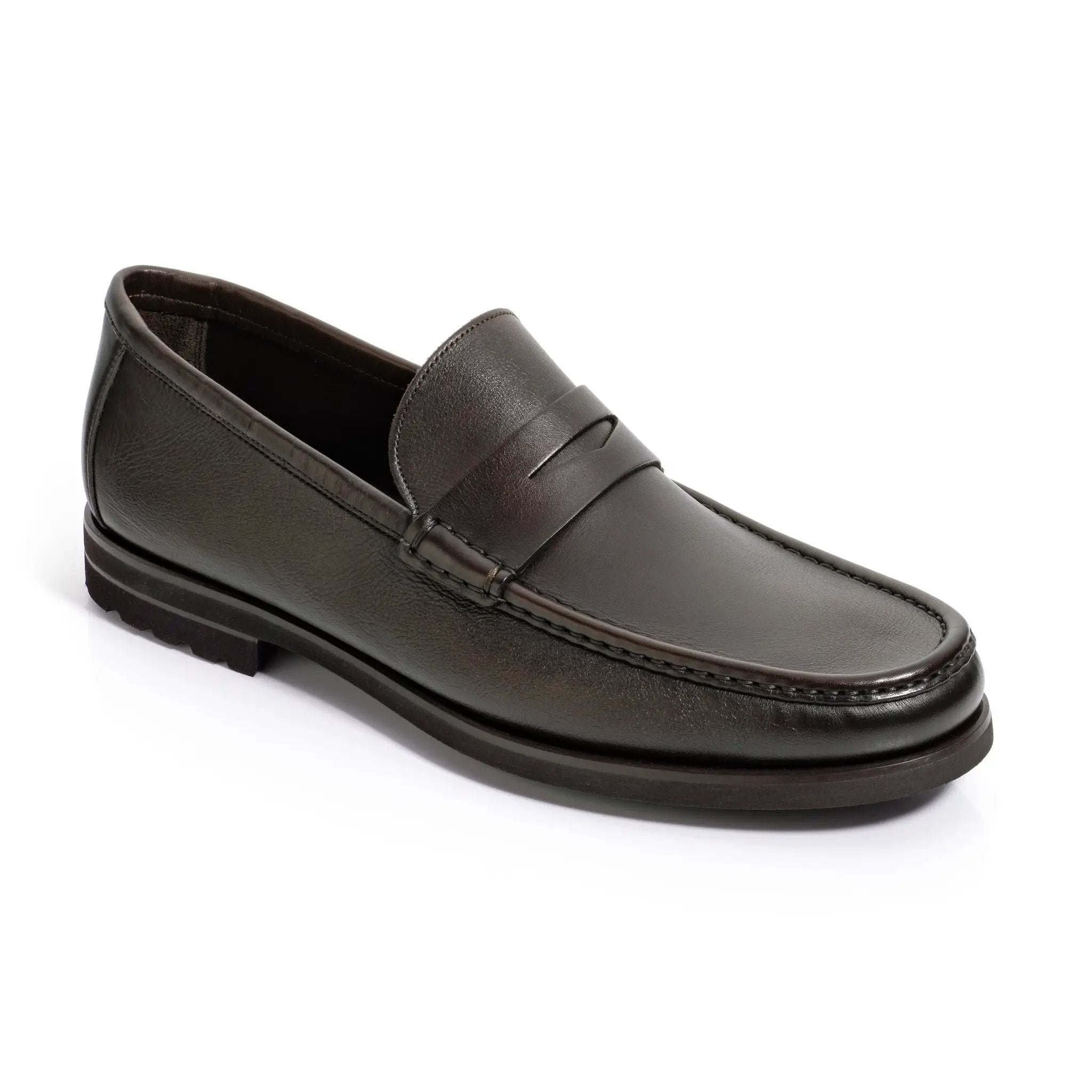 Belfast Dark Brown Calf Penny Loafer by To Boot New York