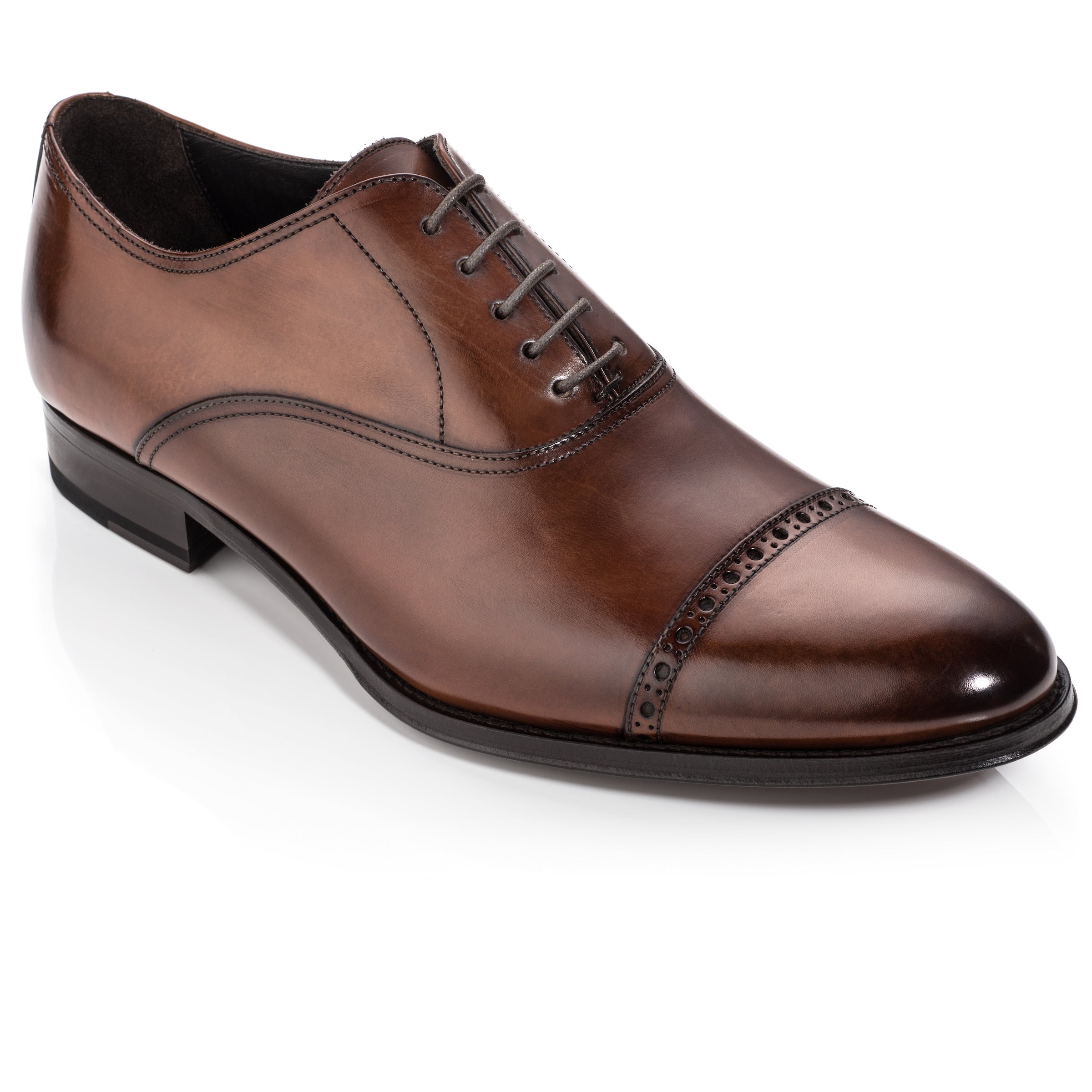 Anton Cognac Cap Toe Oxford