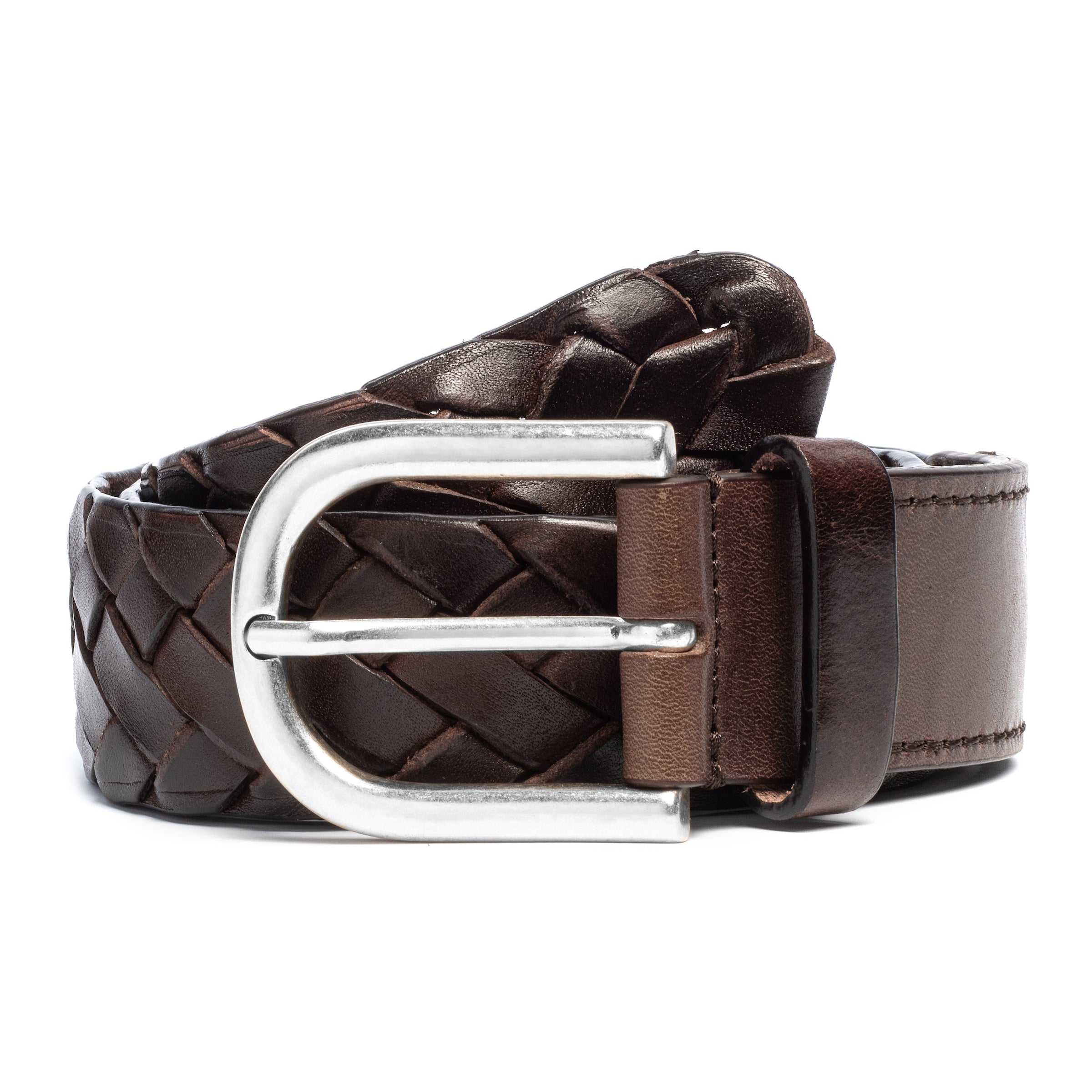 Brown Handcrafted Intrecciato Belt