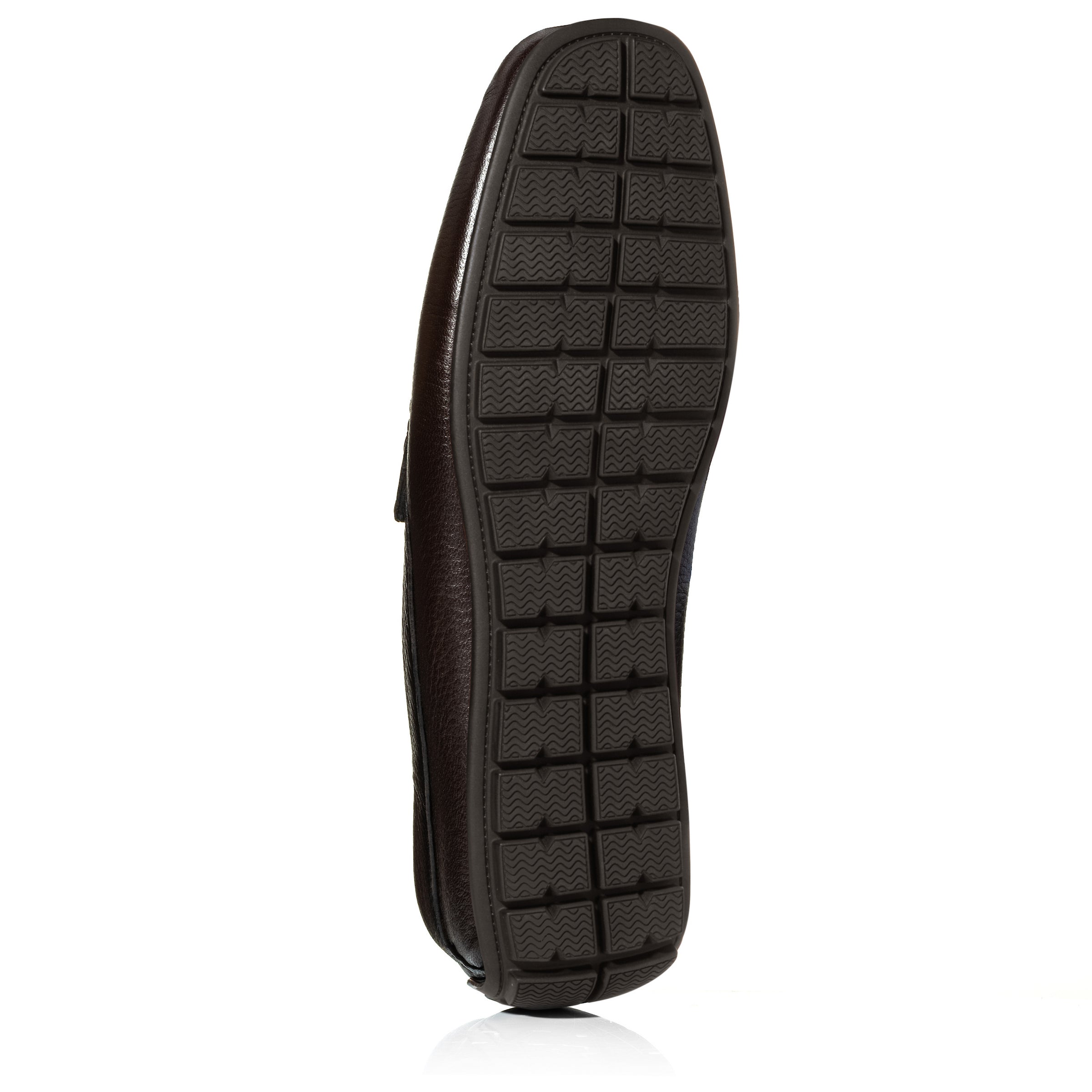 Admiral Dark Brown Deerskin Leather Penny Moccasin Driving Shoe