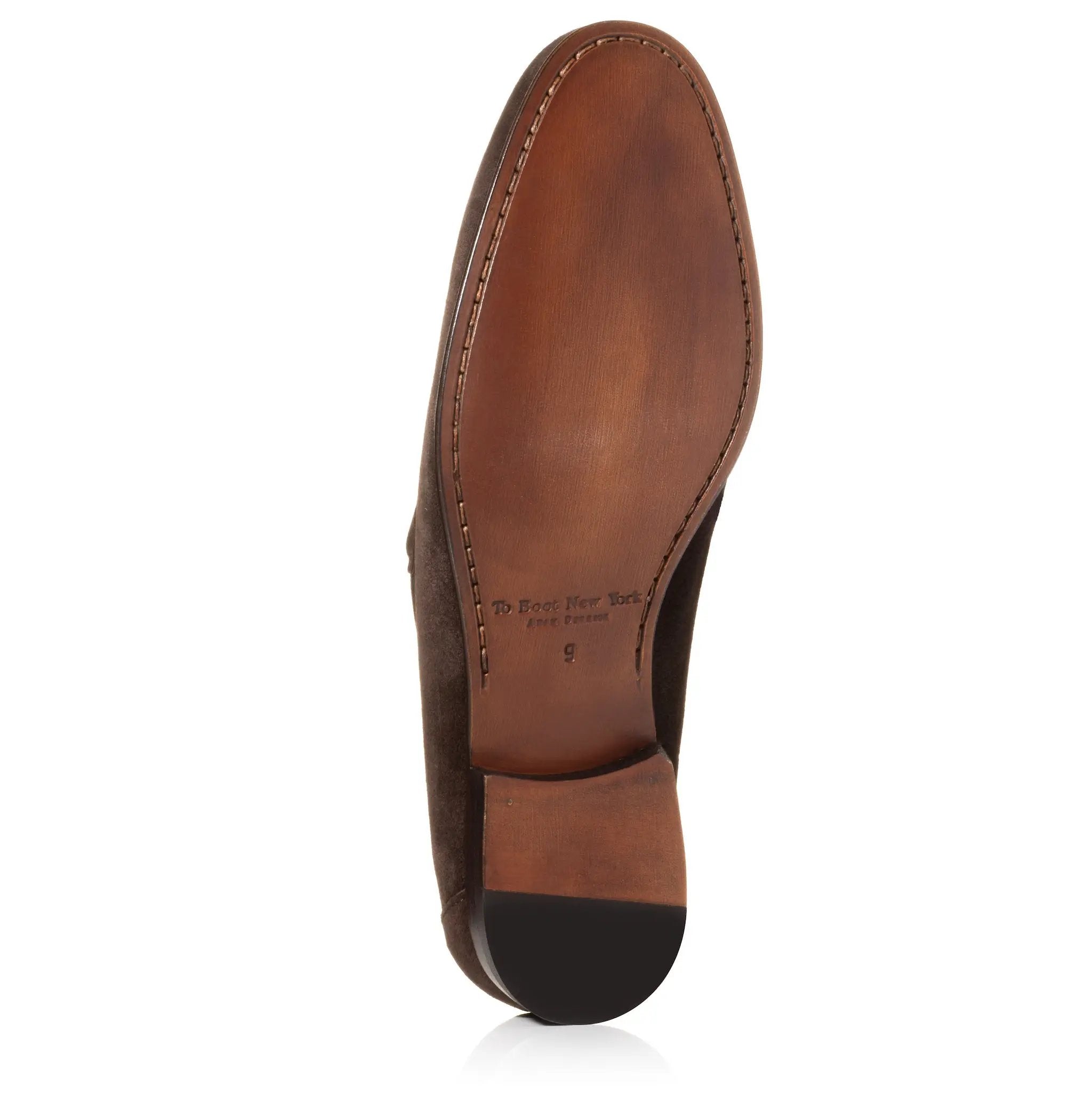Aldrin Brown Aero Suede Penny Loafer by To Boot New York