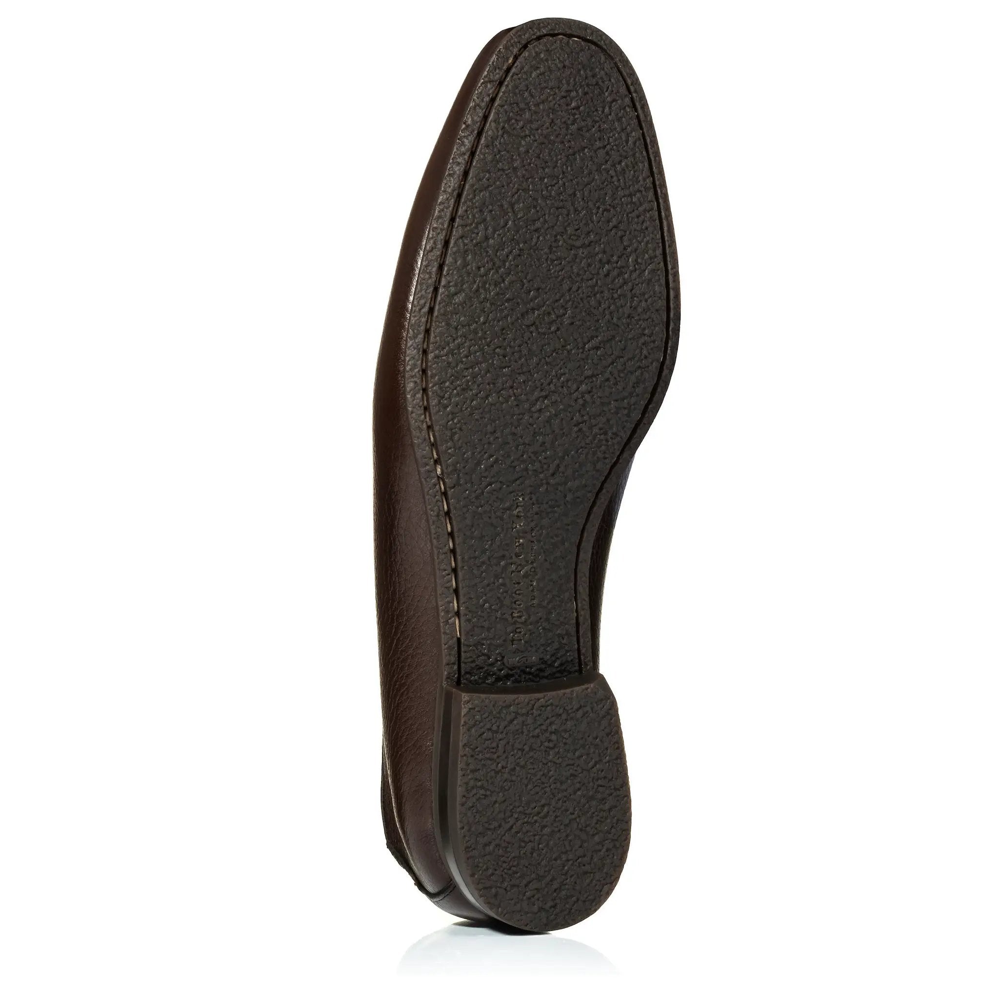 Brunswick Dark Brown Deerskin Leather Slip-On Loafer by To Boot New York