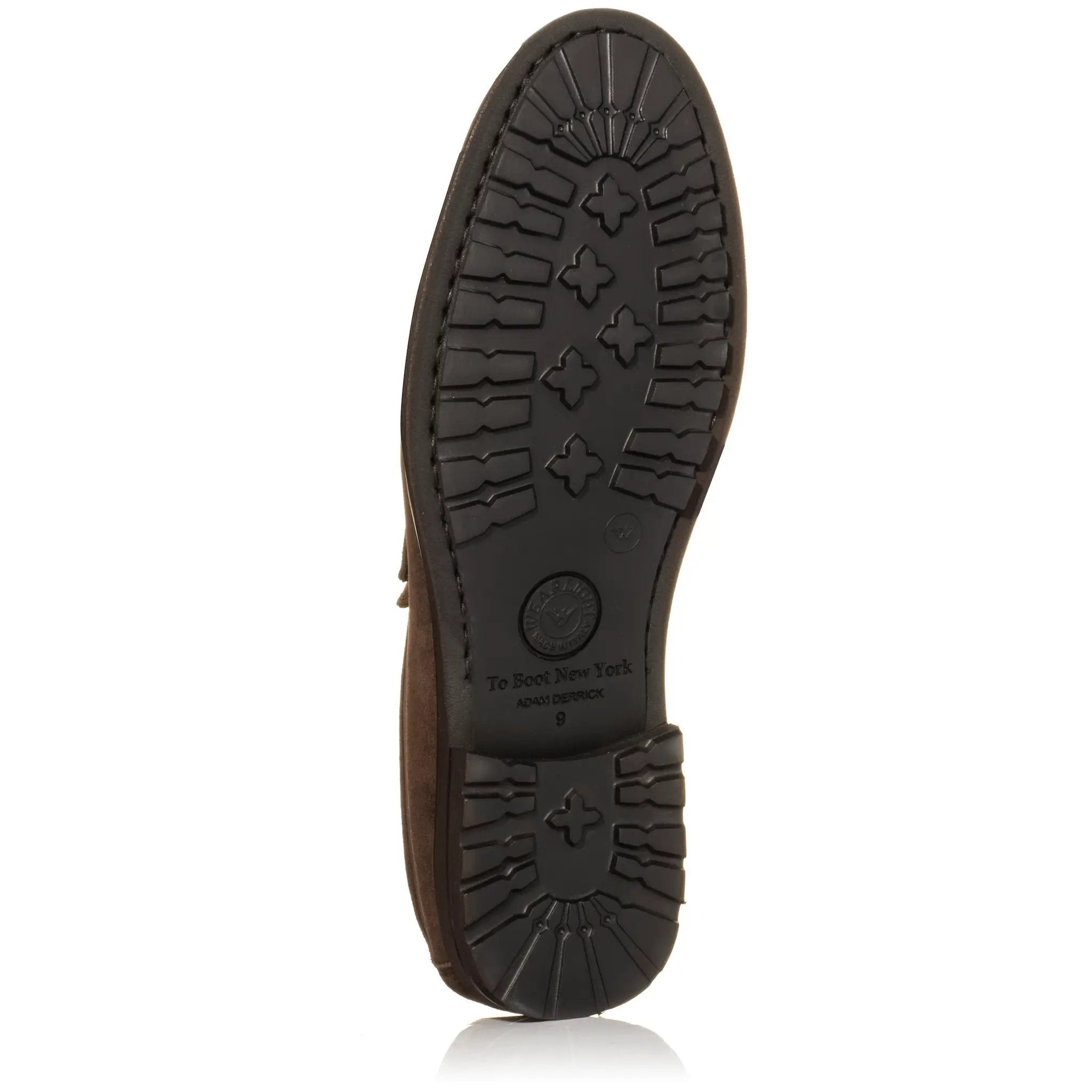 Belfast Dark Brown Suede Penny Loafer by To Boot New York