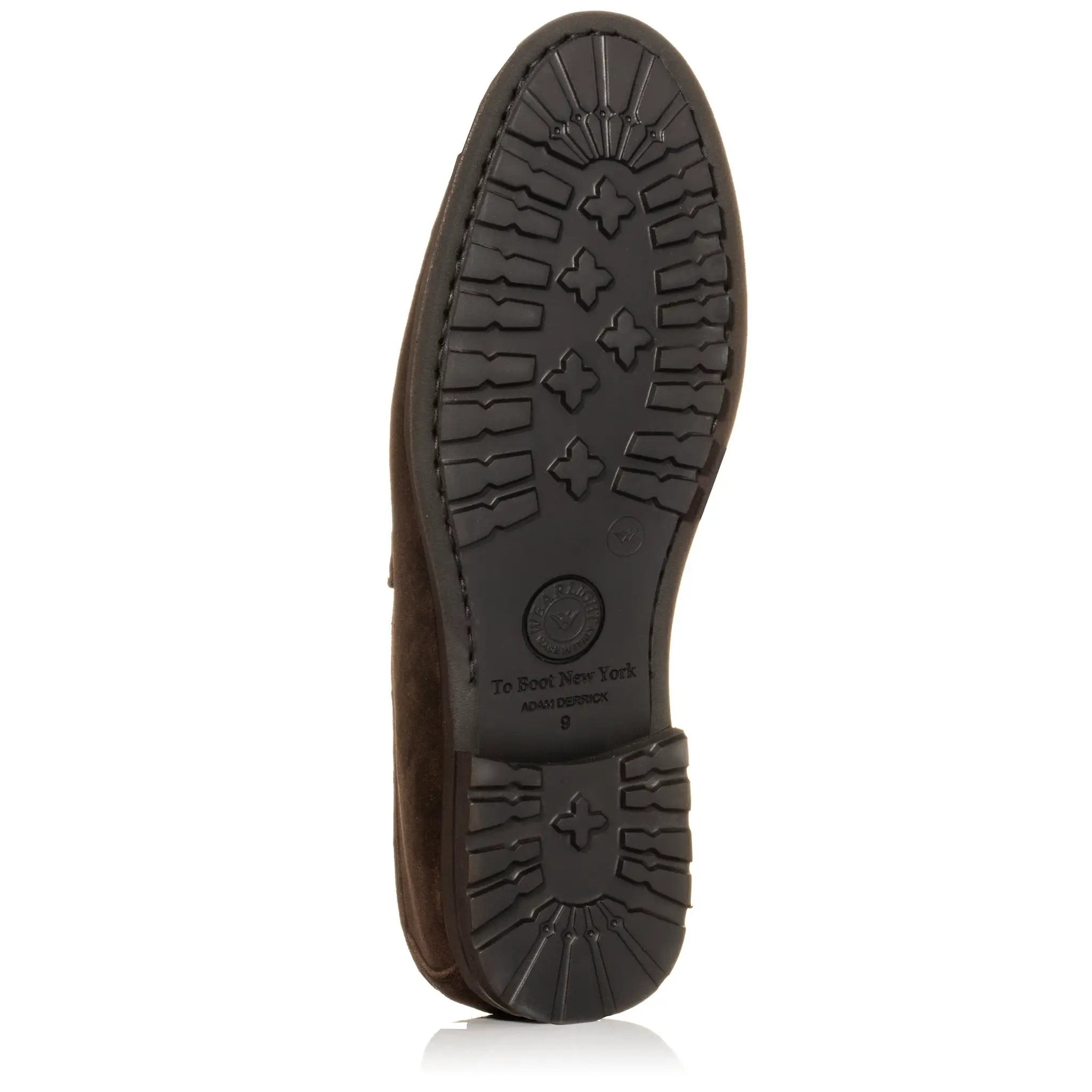 Berwick Dark Brown Suede Loafer by To Boot New York