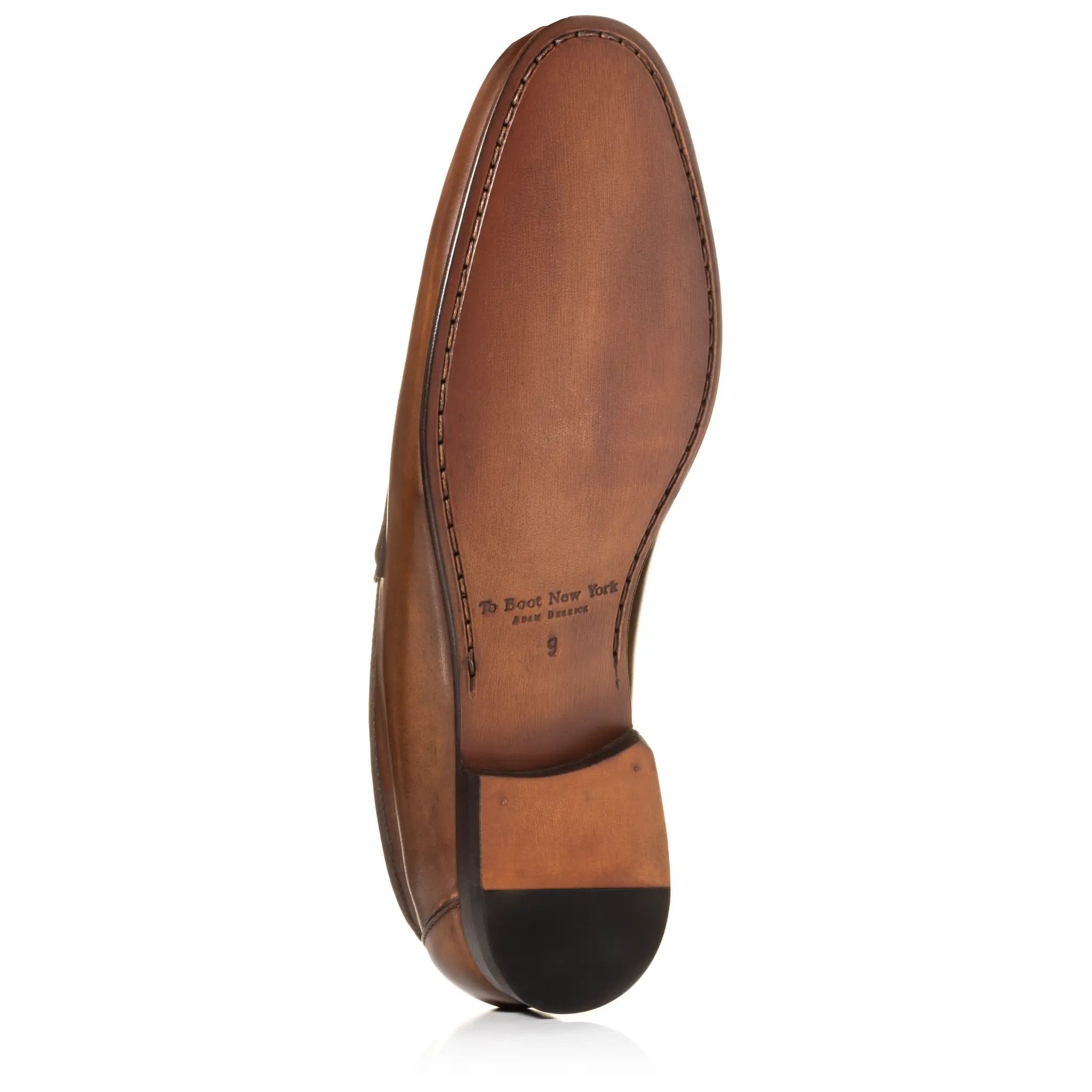 Aldrin Brown Calf Leather Penny Loafer by To Boot New York