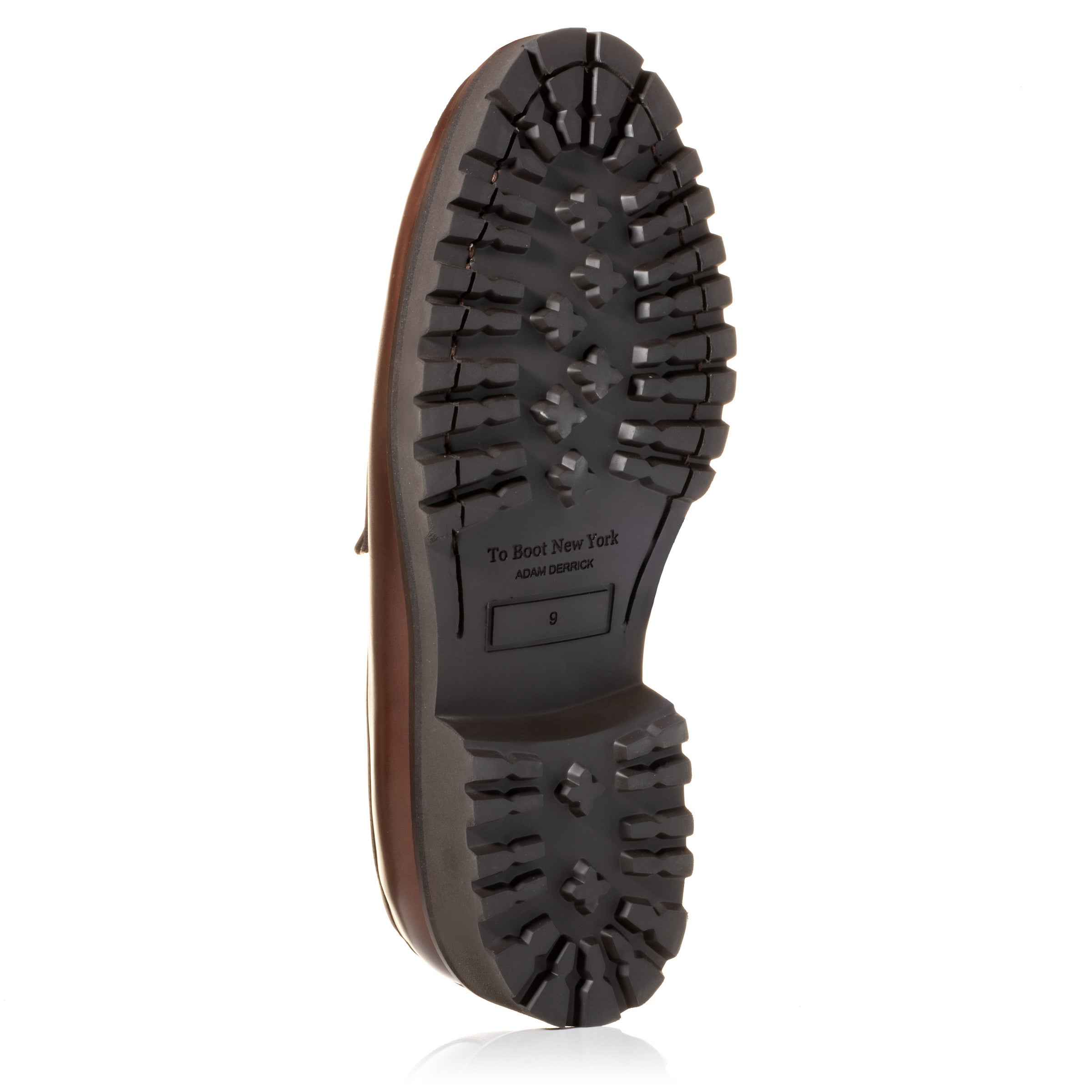 Nino Brown Calf Lug Sole Penny Loafer
