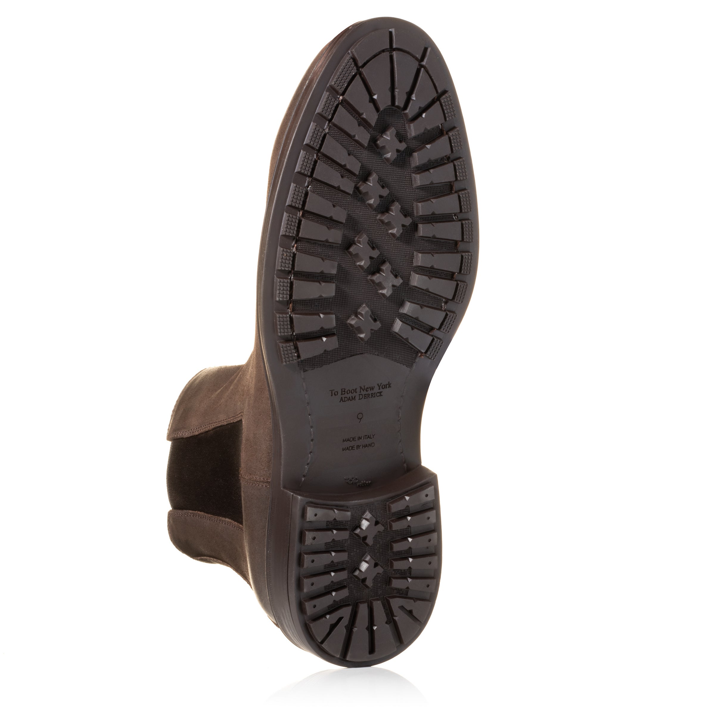 Largo Dark Chocolate Waxed Suede Chelsea Boot
