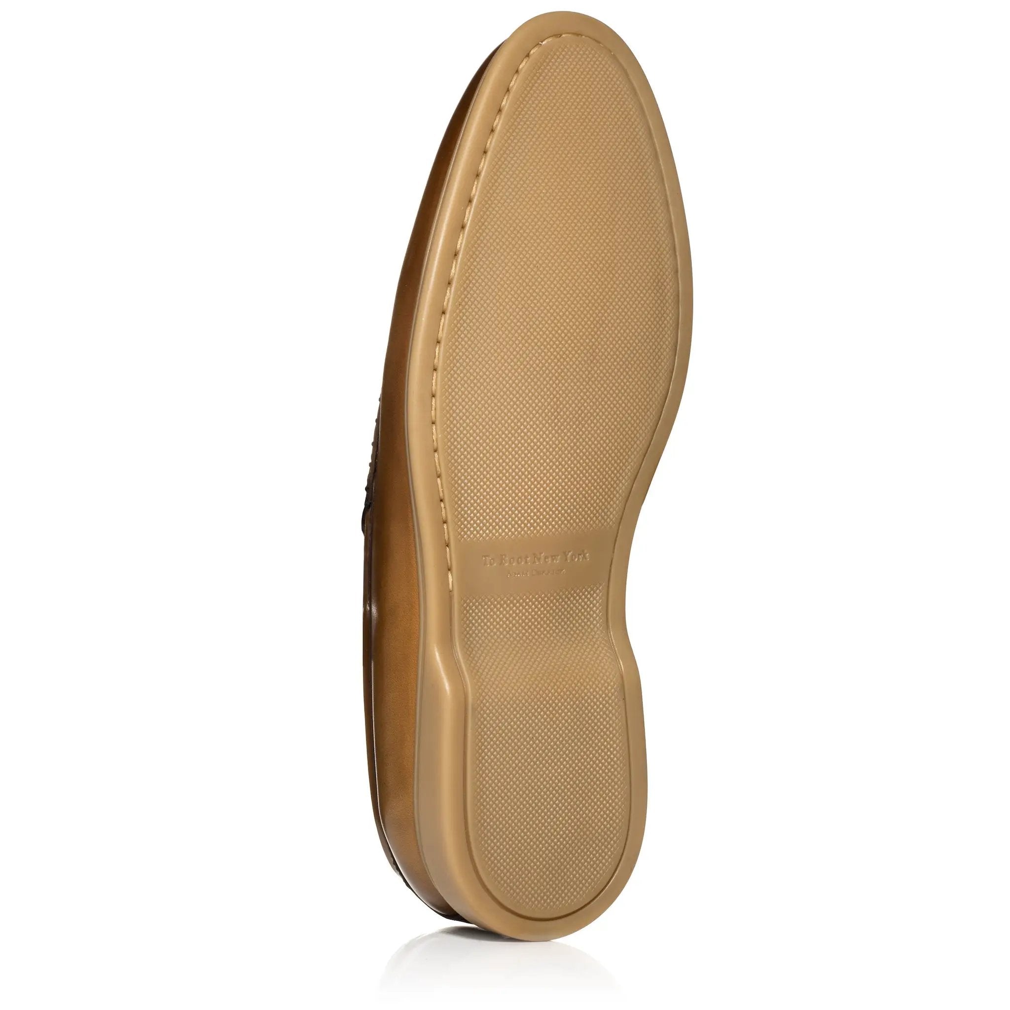 Nelson Burnished Tan Calf Slip-On Loafer by To Boot New York