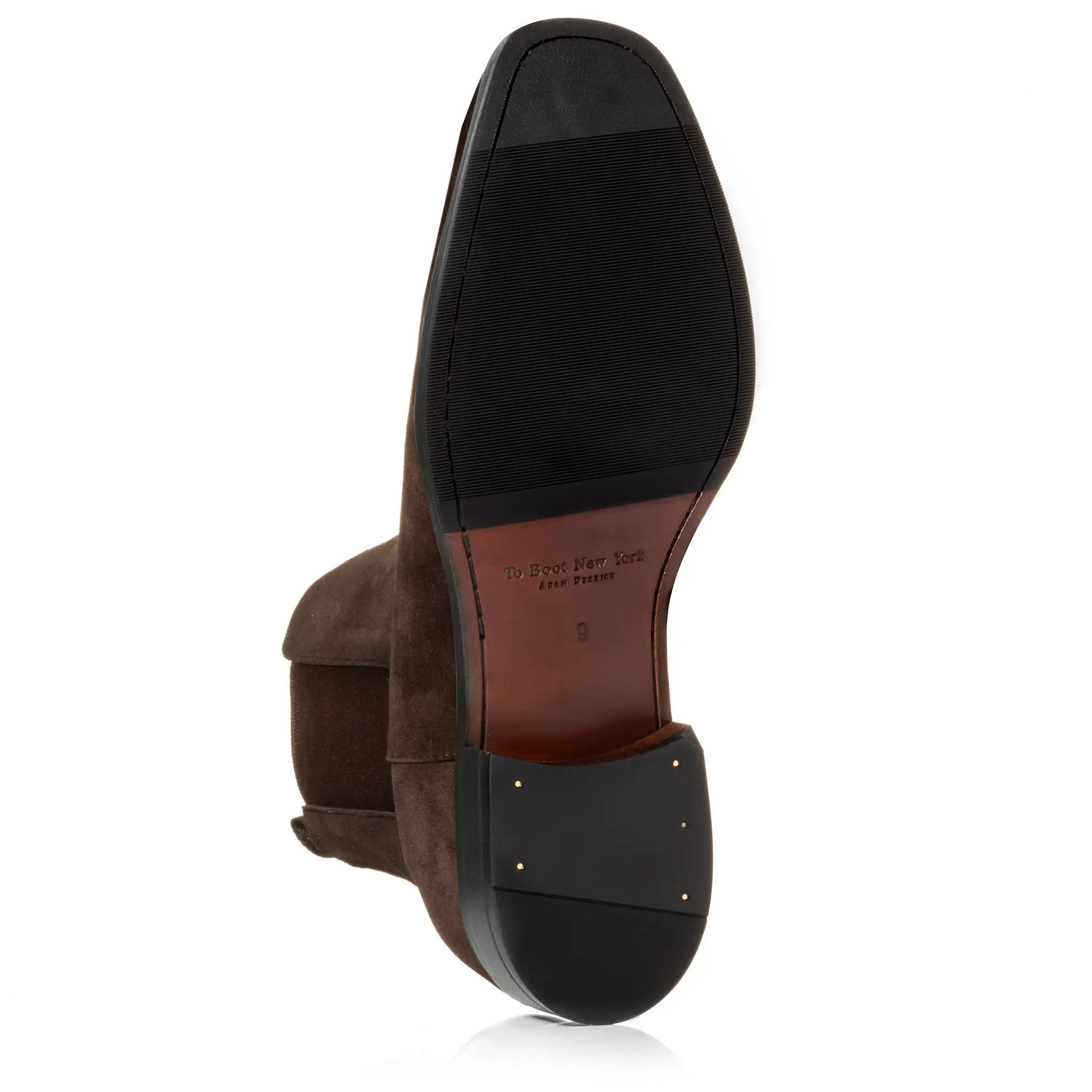 Christophe Dark Brown Suede Chelsea Boot by To Boot New York