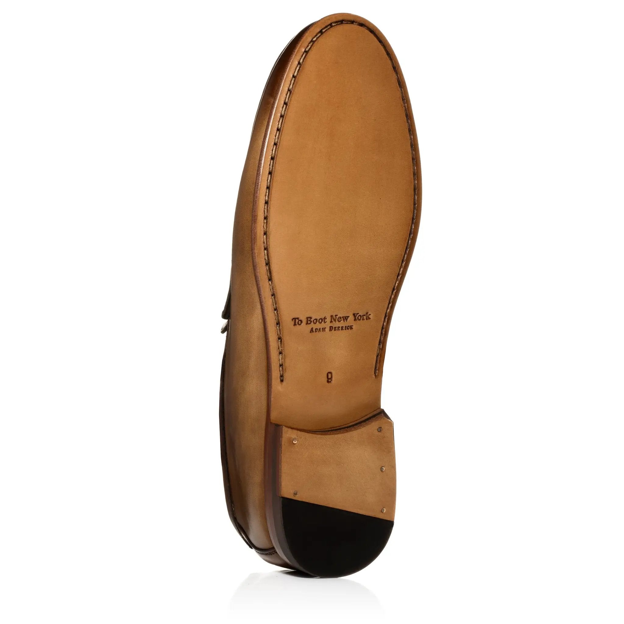Clapton Medium Tan Calf Penny Loafer by To Boot New York