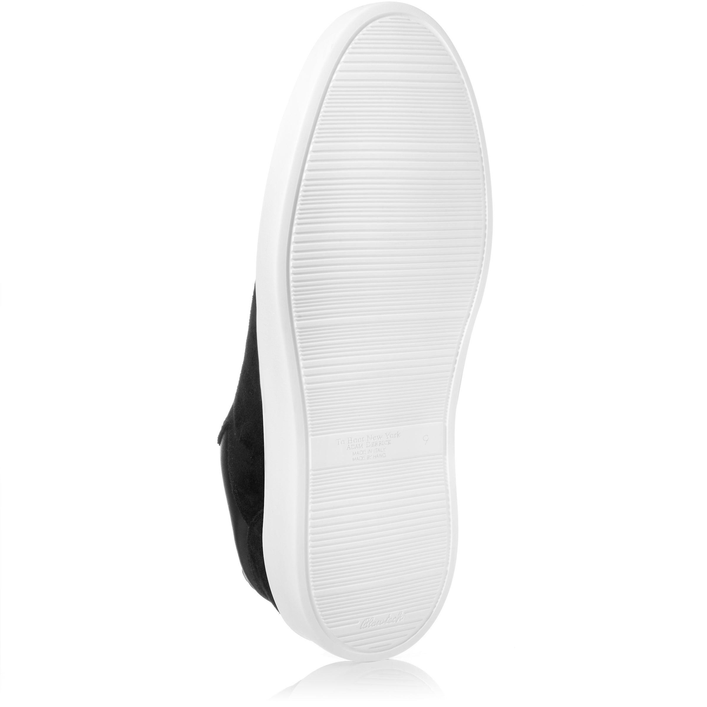 Campion Black Suede Slip On Sneaker