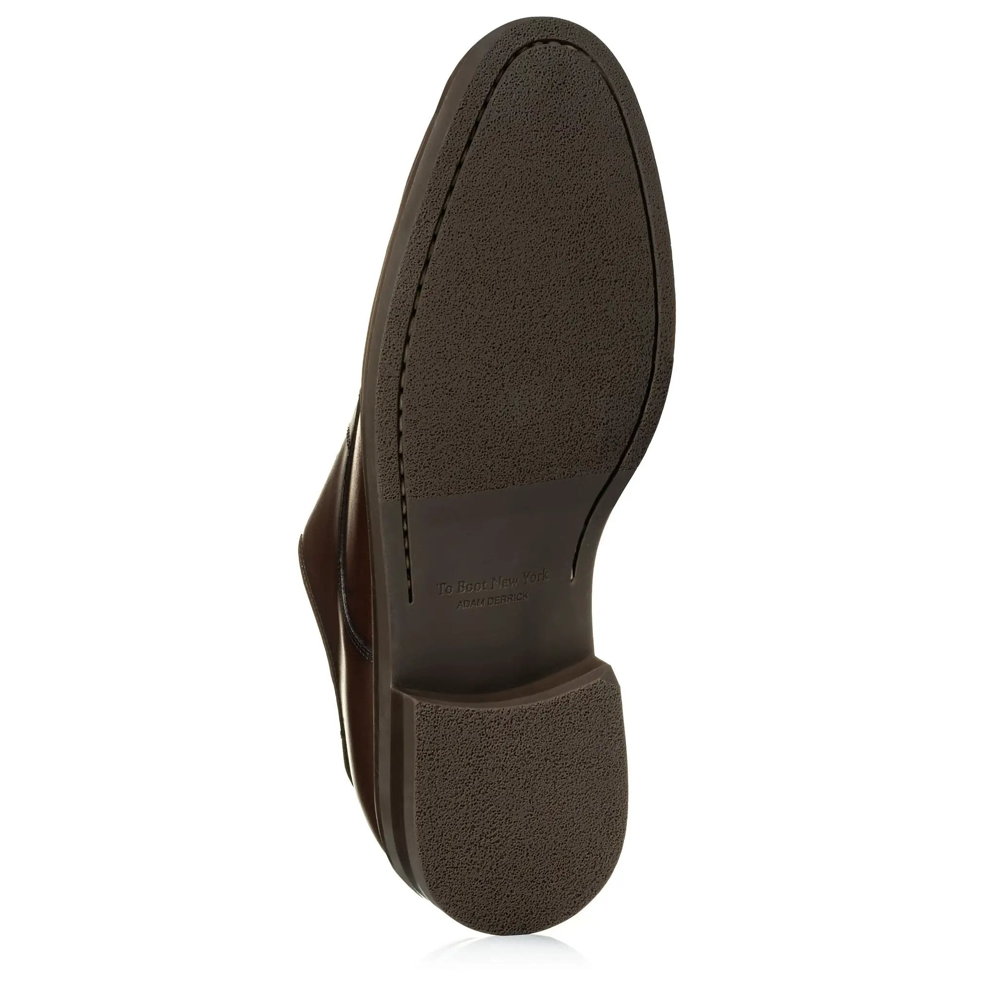 Dustin Burnished Brown Leather Plain Toe Oxford by To Boot New York