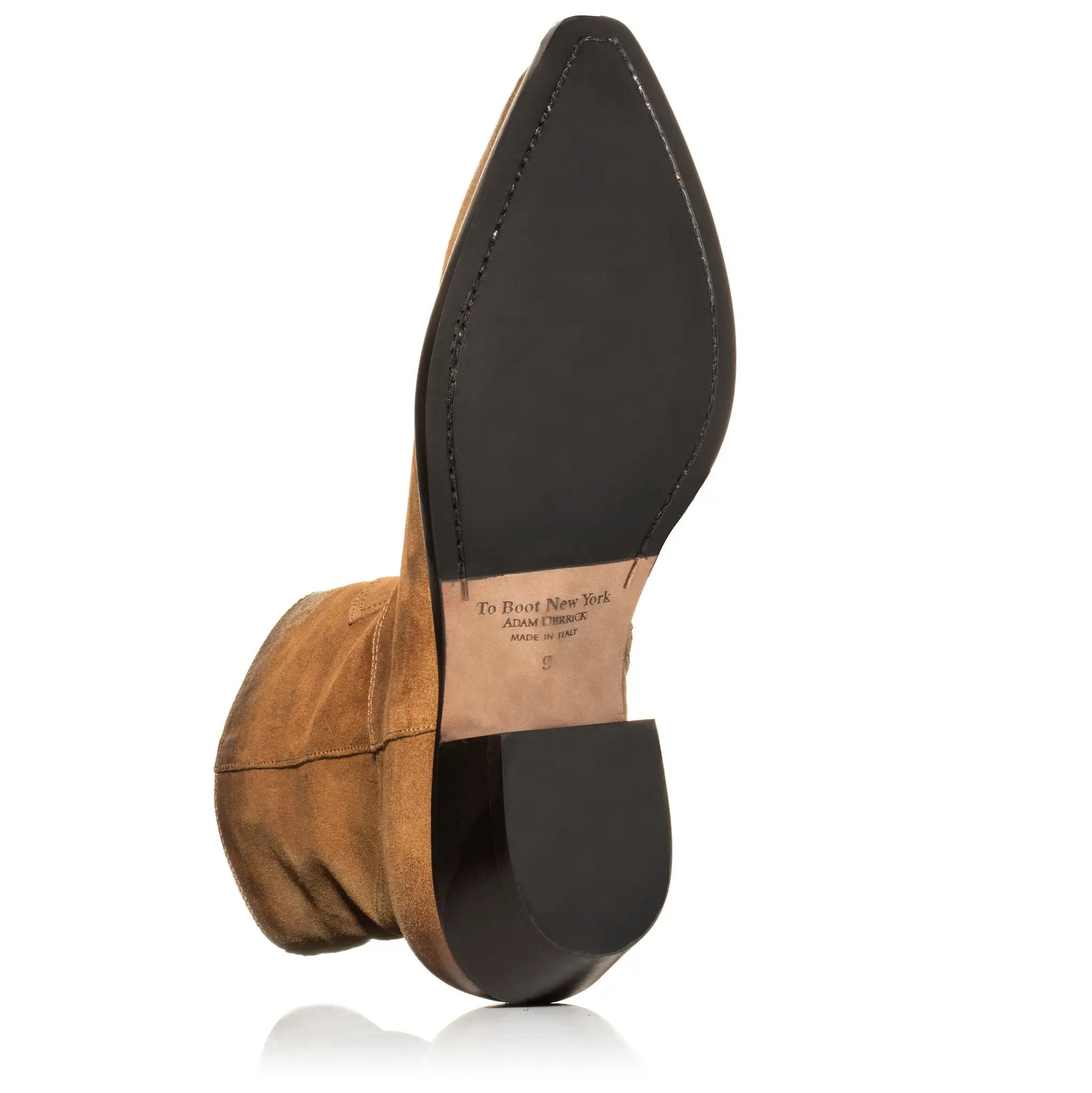 Atticus Whiskey Suede Western Zip Boot by To Boot New York