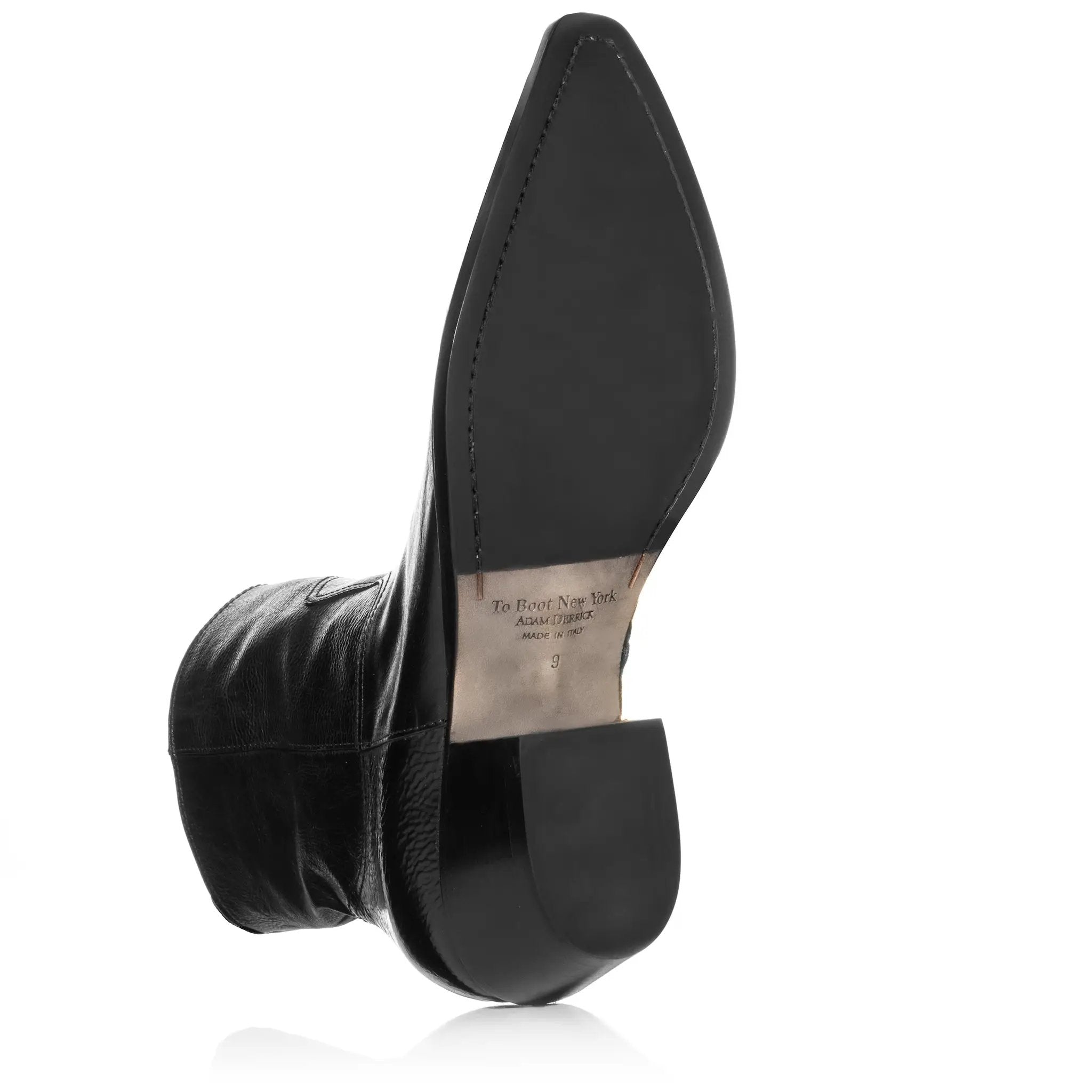 TO Boot New York - Augustus Black Leather Western Boot Black / 9.5 / True TO SIZE. TO Boot New York - Augustus Black Leather Western Boot Black / 9.5 / True TO SIZE.