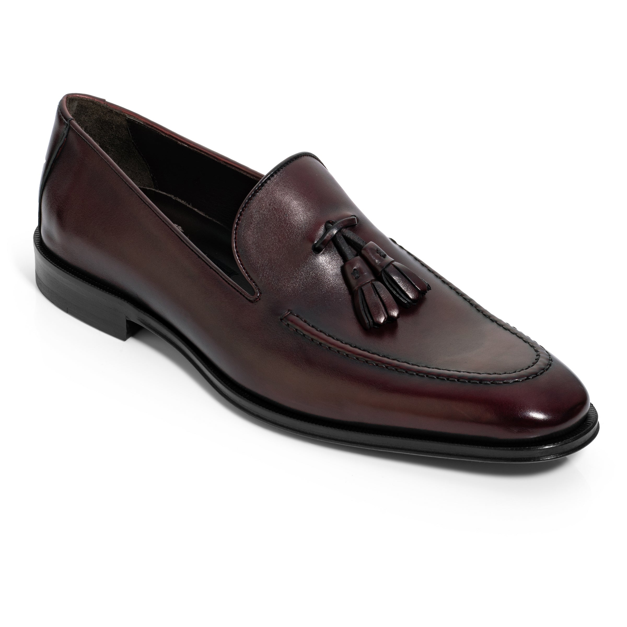 Maurizio Bordeaux Calf Tassel Loafer