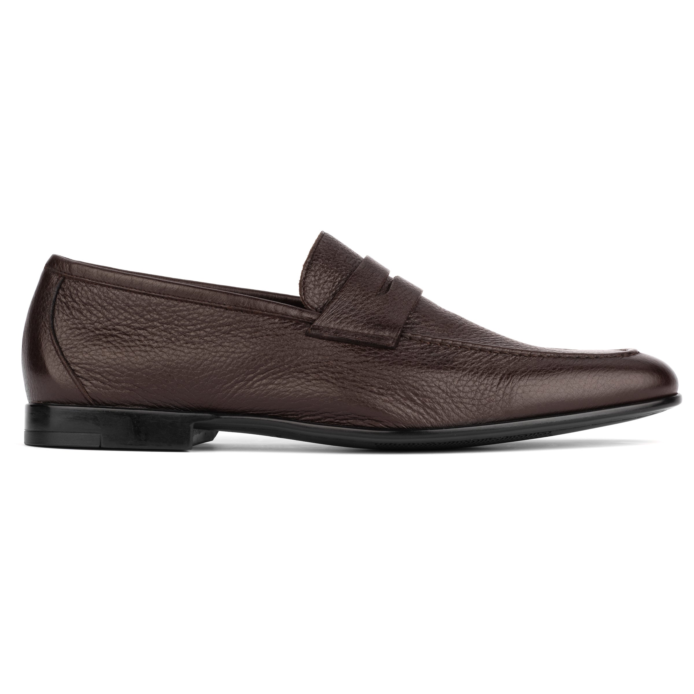 Dunmore Dark Brown Deerskin Slip On