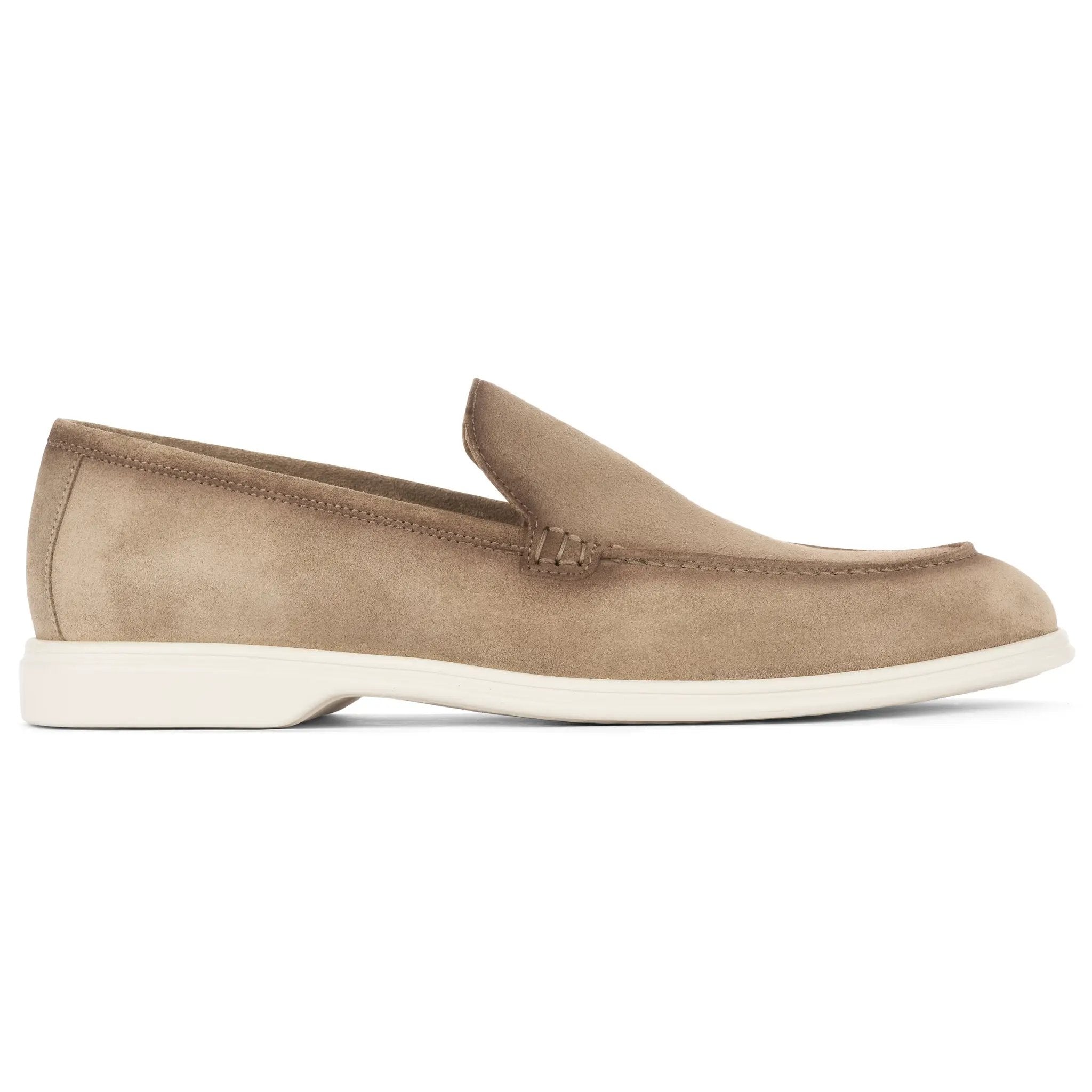 Montage Taupe Suede Slip-On Loafer by To Boot New York