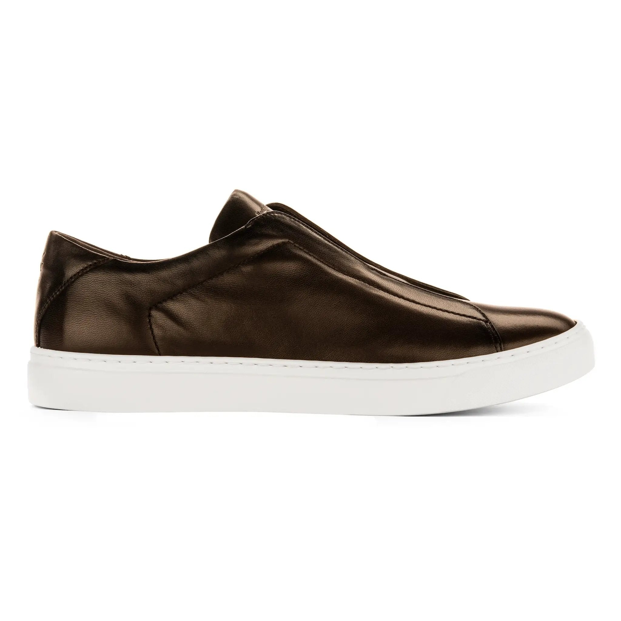 Cale Dark Brown Calf Elastic Sneaker by To Boot New York