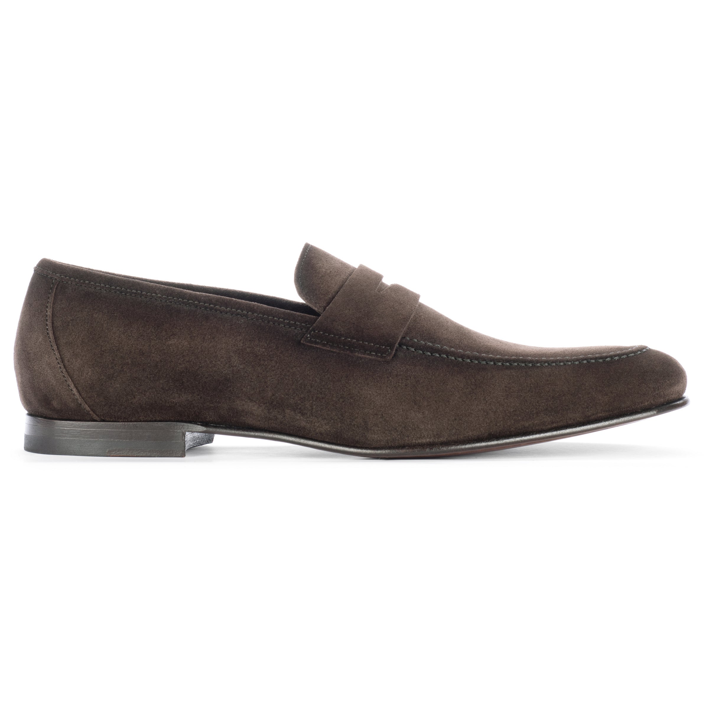 Aldrin Brown Aero Suede Penny Loafer