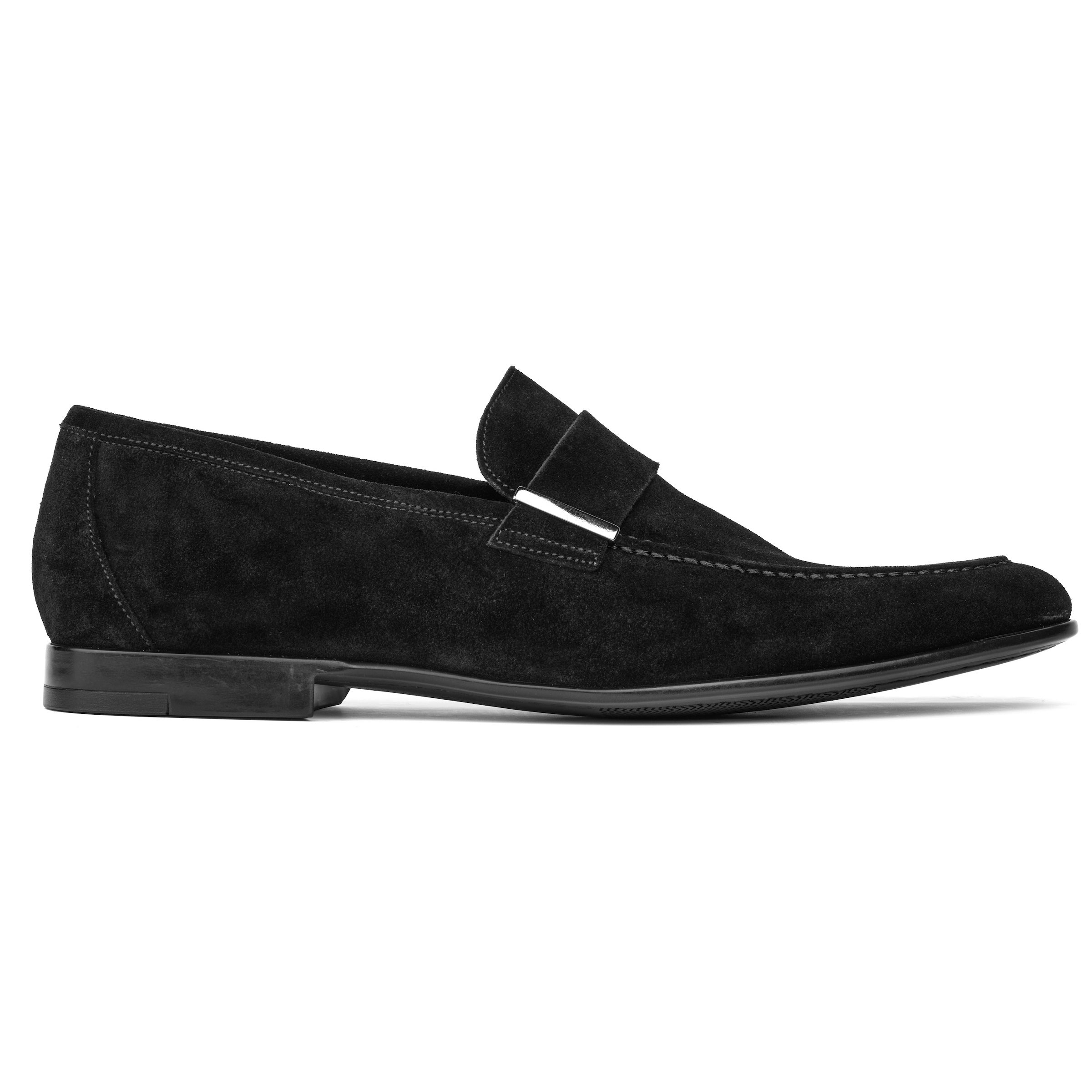 Blanton Black Suede Slip On