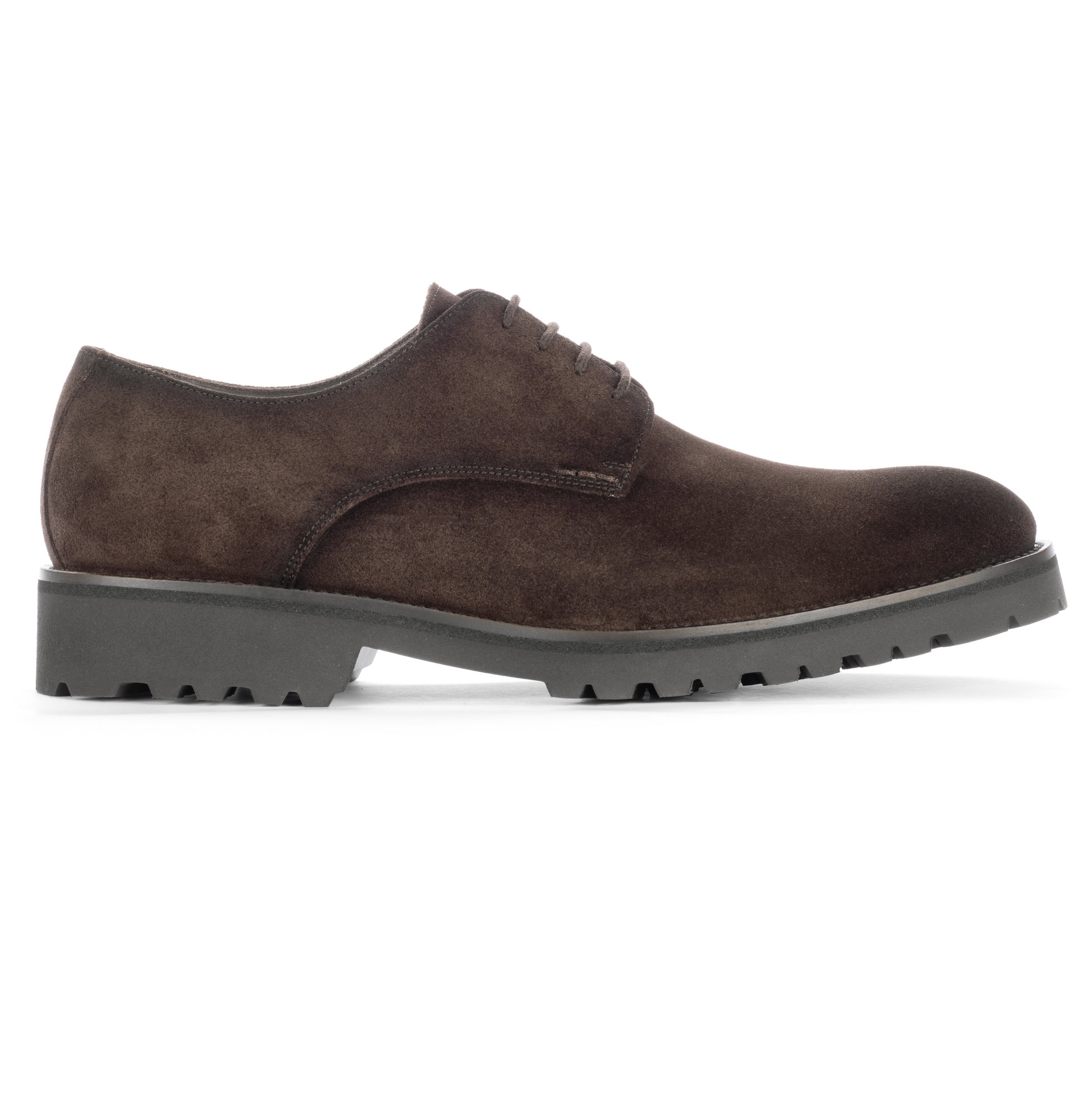 Parkrose Dark Brown Suede Derby Oxford