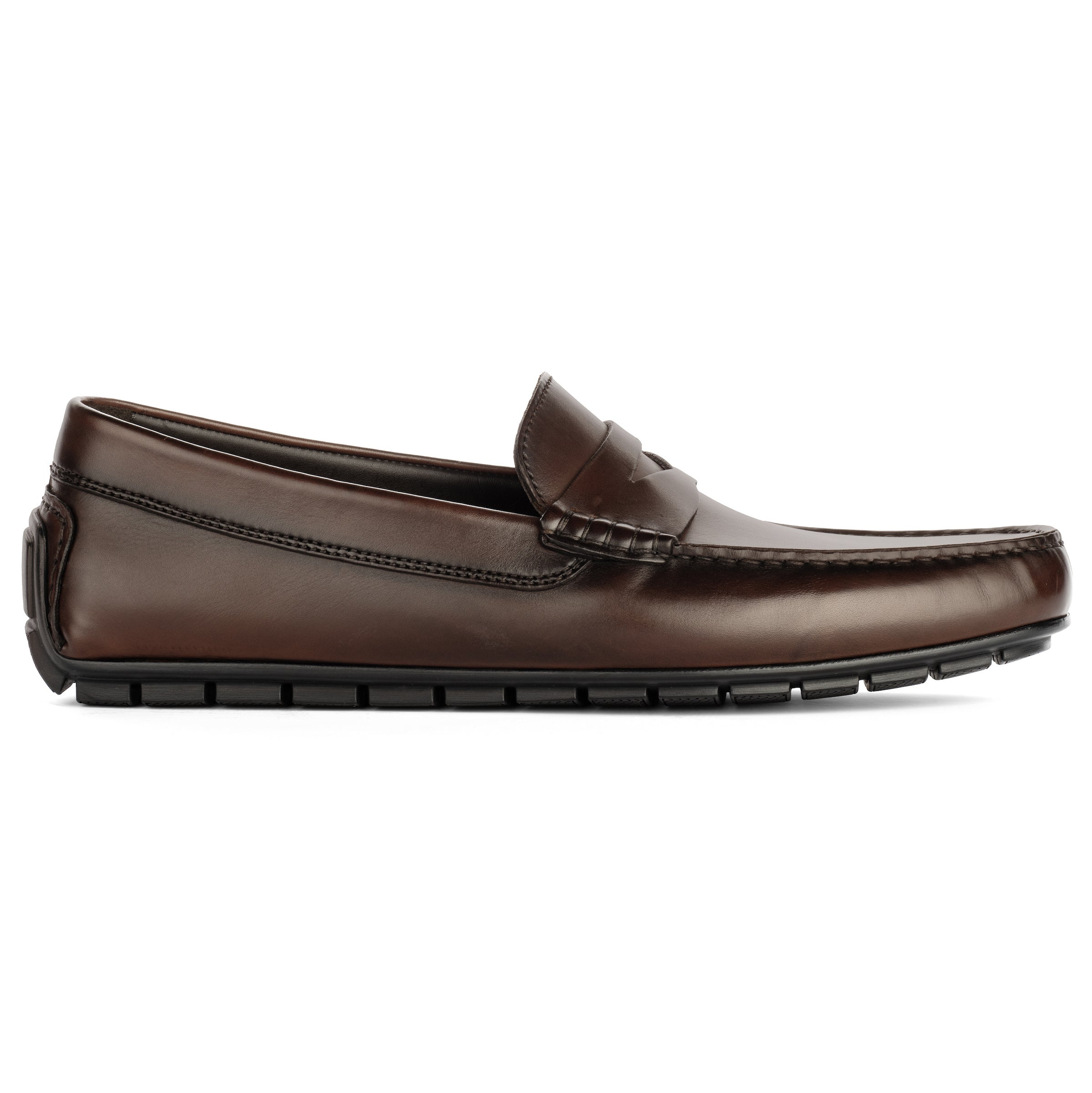 Adelaide Dark Brown Calf Leather Driving Shoe