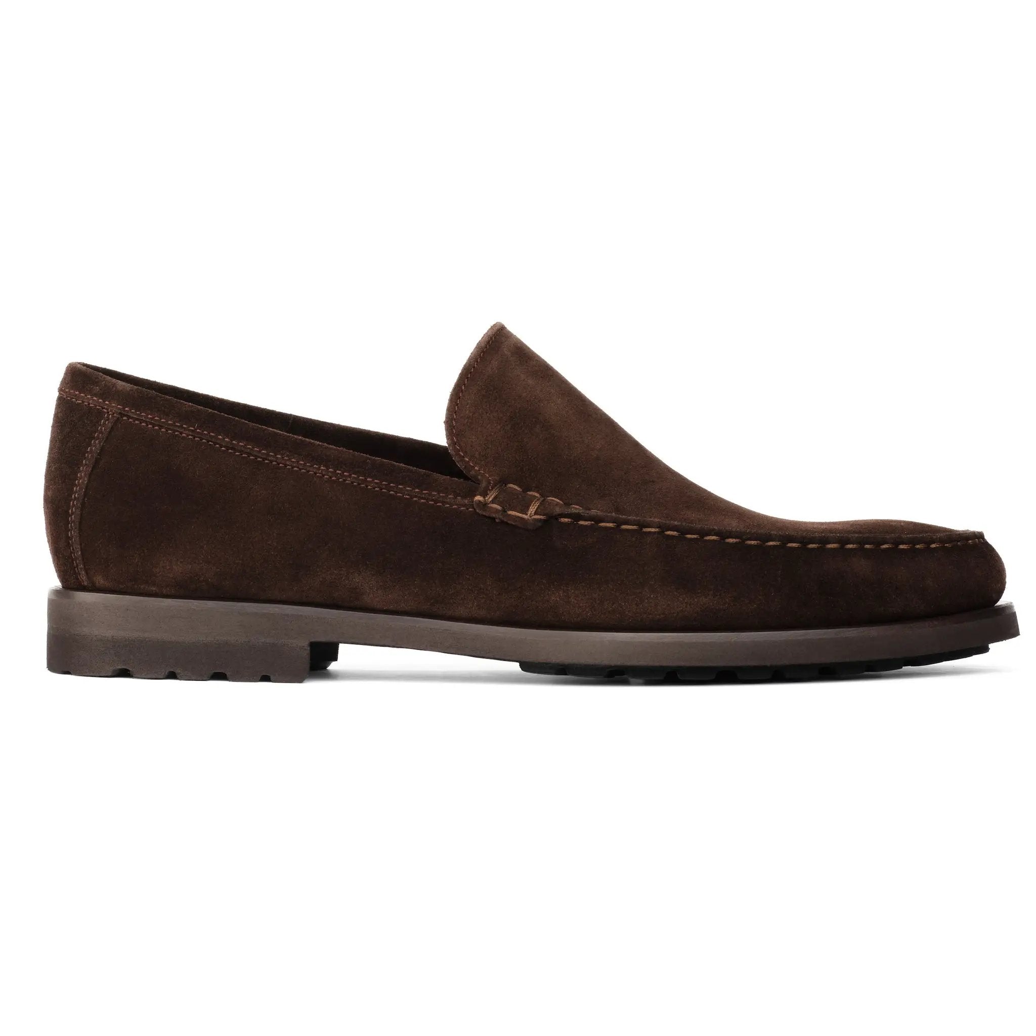 Berwick Dark Brown Suede Loafer by To Boot New York