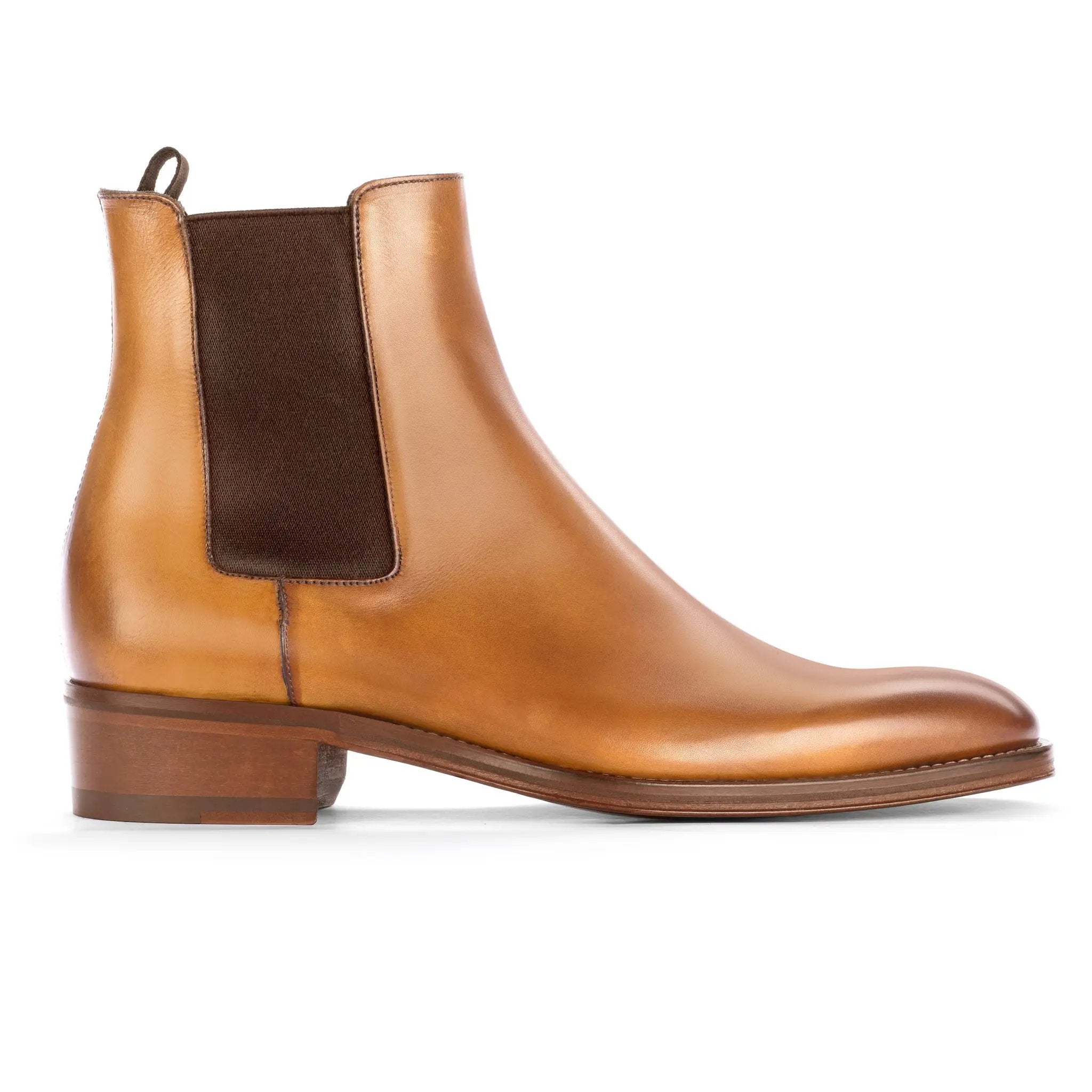 Erikson Burnished Tan Calf Leather Chelsea Boot by To Boot New York