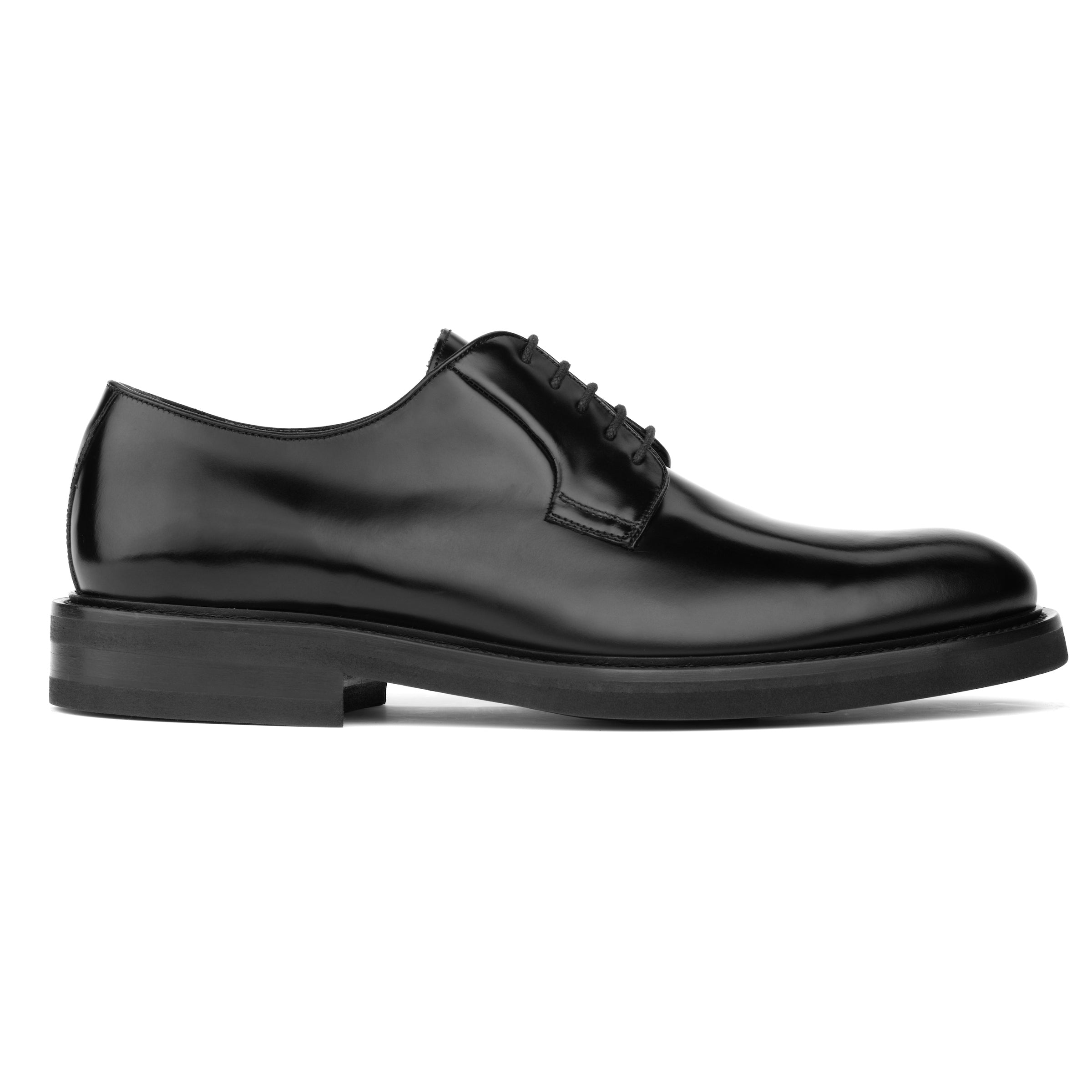 Darvin Black Plain Toe Oxford