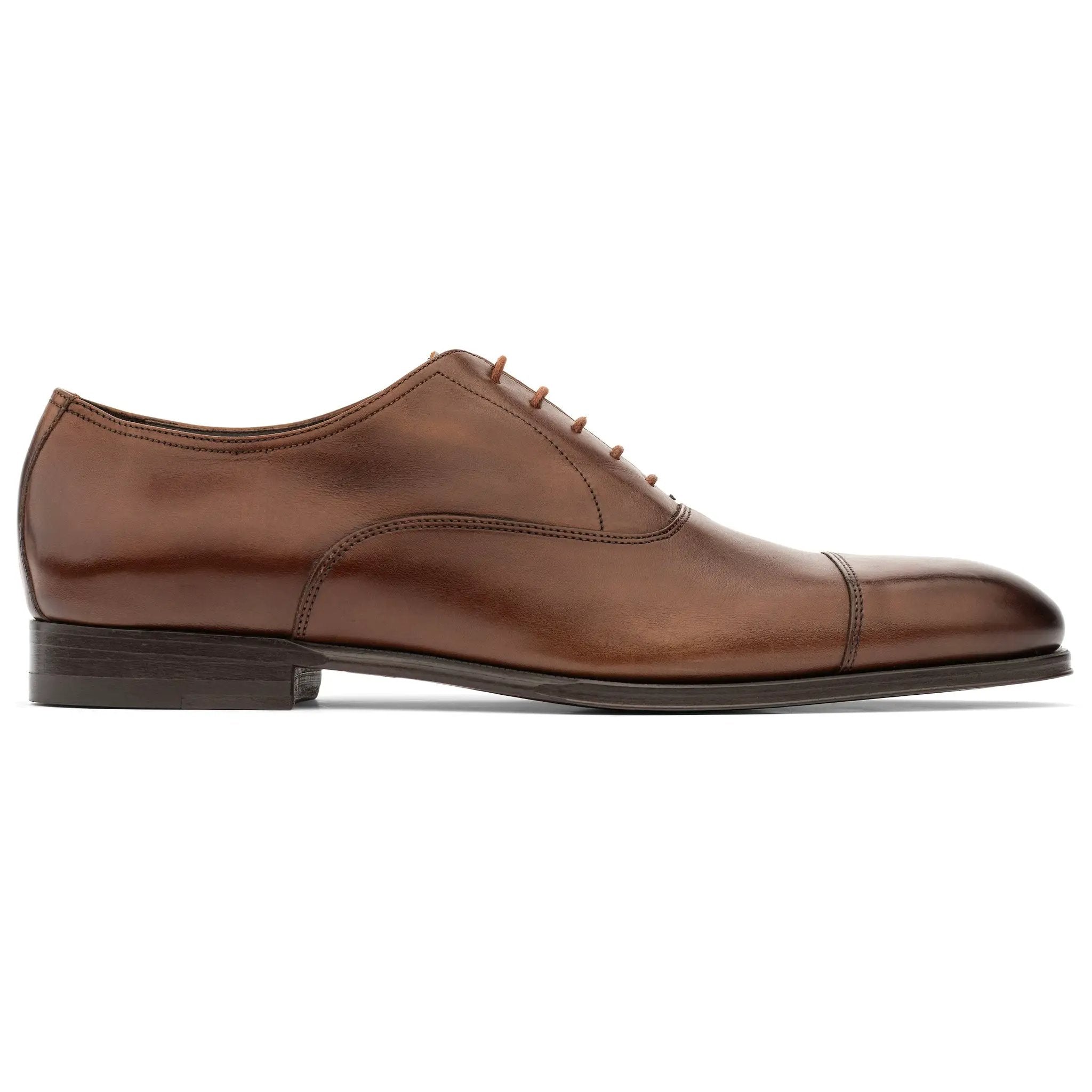 Nico Burnished Brown Calf Leather Cap Toe Oxford by To Boot New York