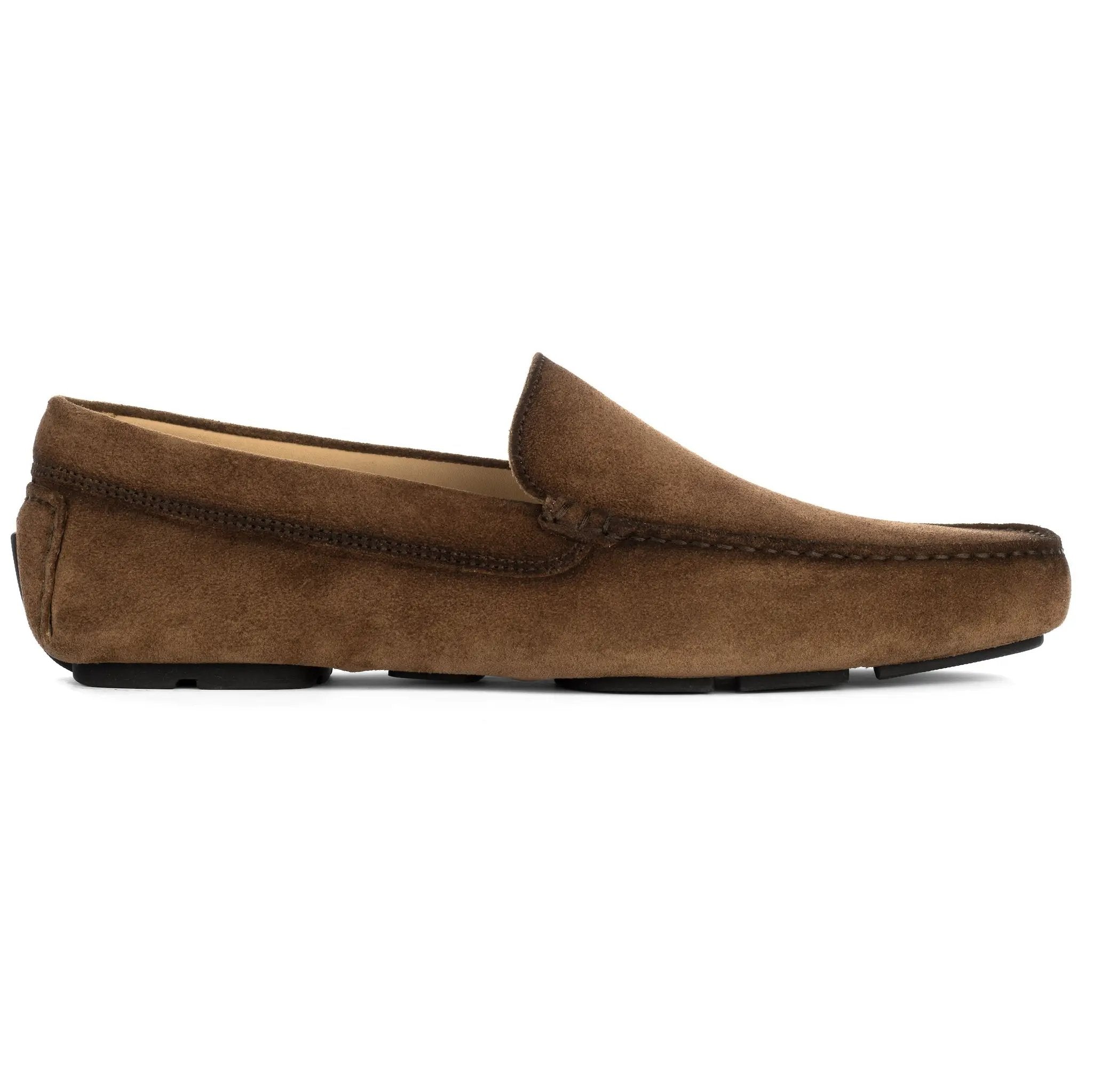 Marin Brown Suede Venetian Driving Shoe by To Boot New York