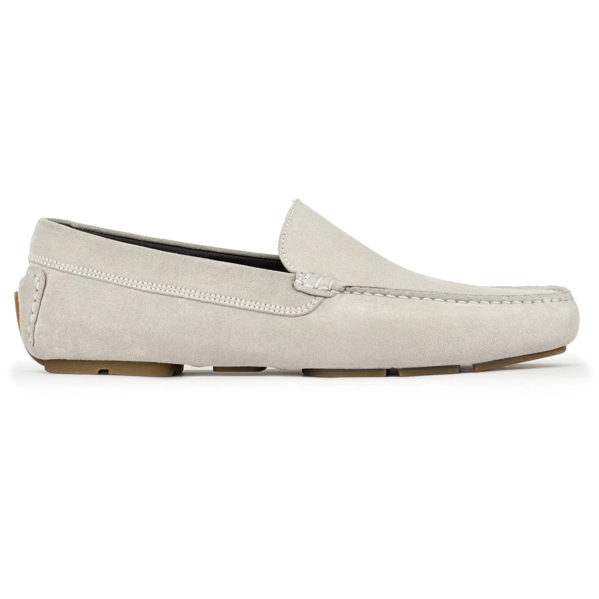 Harrison Pale Grey Suede Driving Shoe by To Boot New York