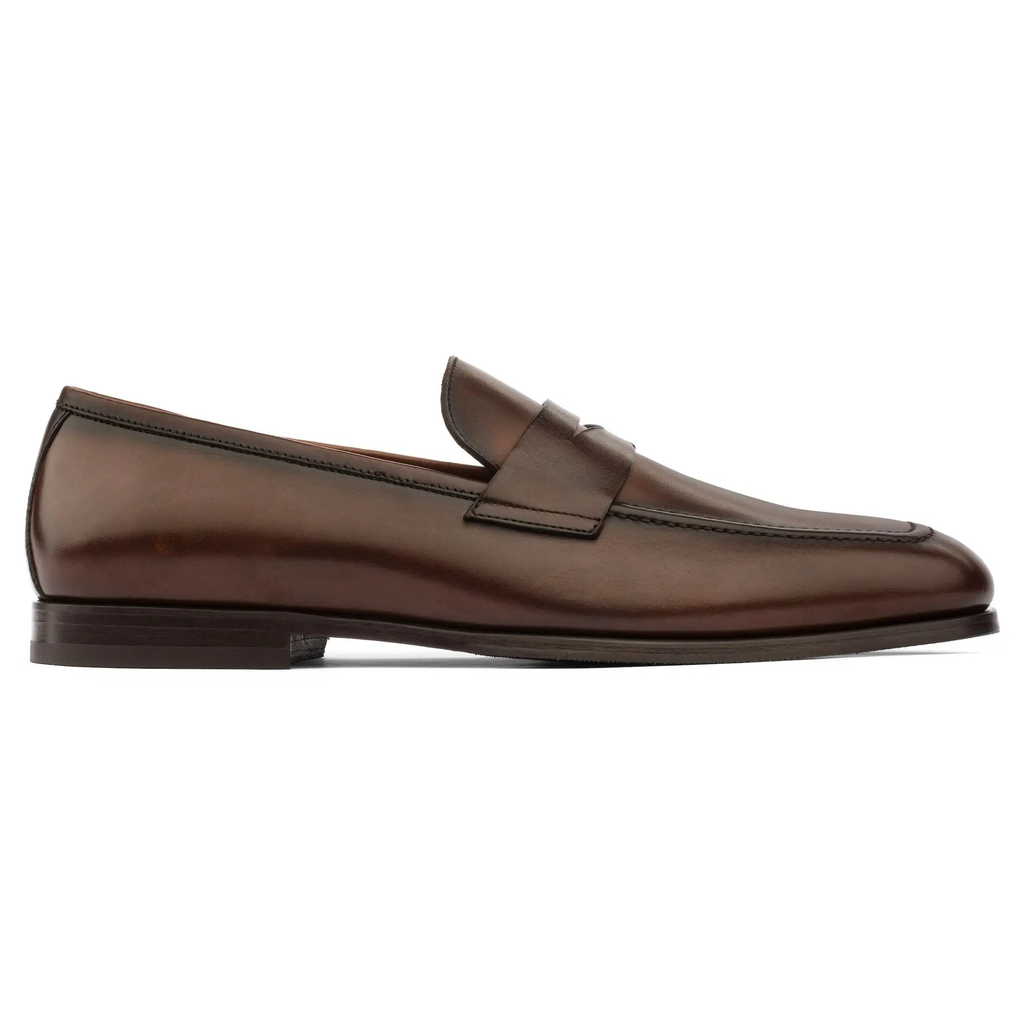 Ronny Burnished Brown Calf Slip-On Loafer by To Boot New York