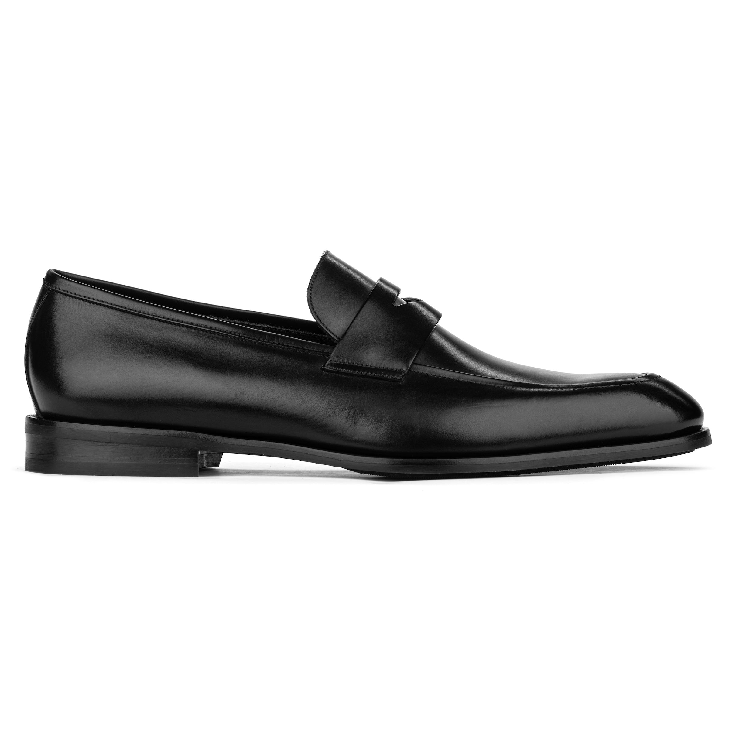 Jagger Black Calf Penny Loafer