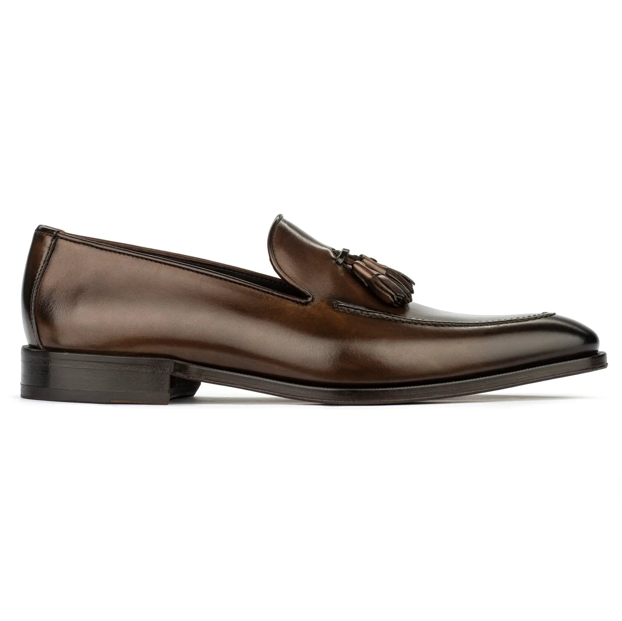 Maurizio Dark Brown Calf Tassel Loafer by To Boot New York