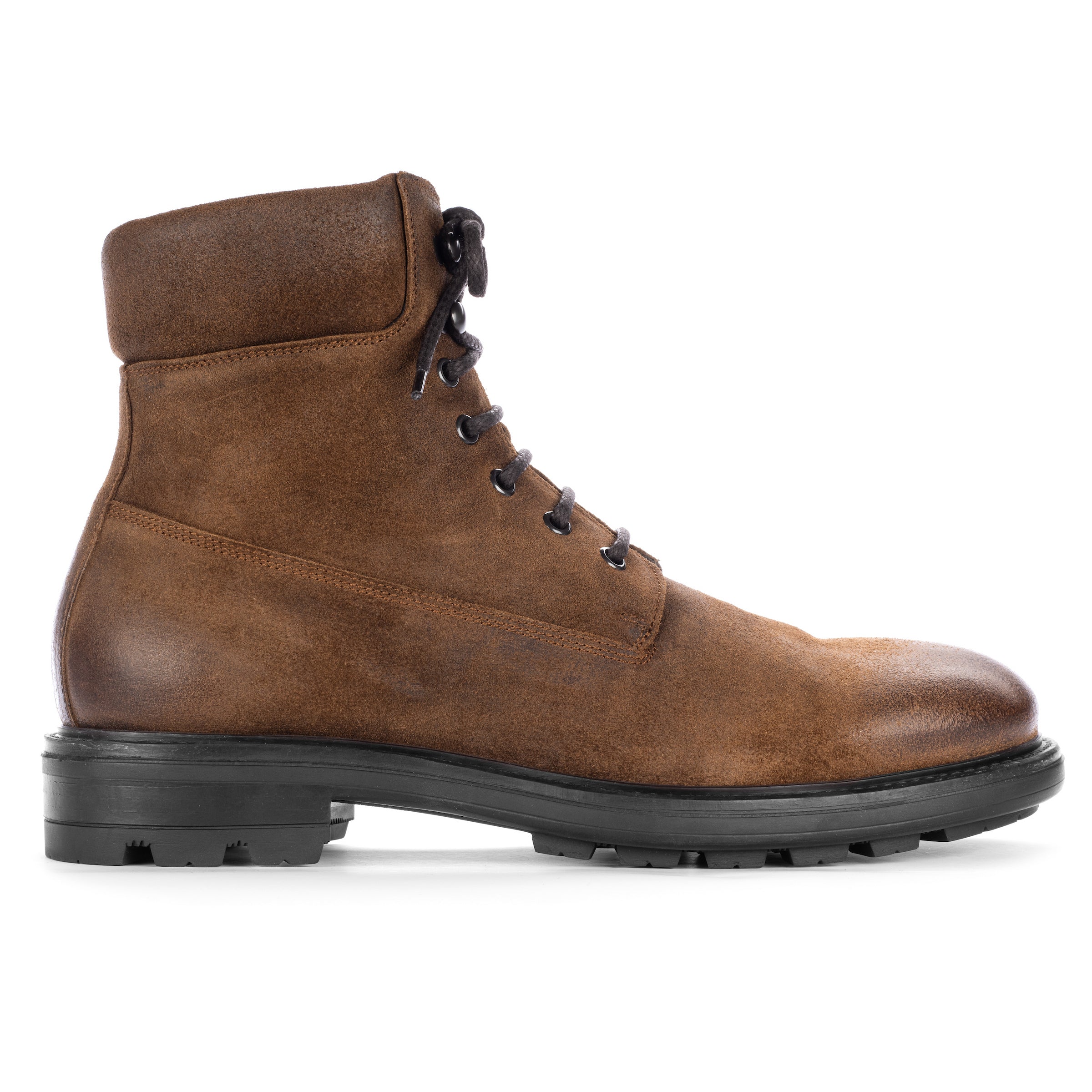 Piero Brown Waxed Suede Luxe Work Boot