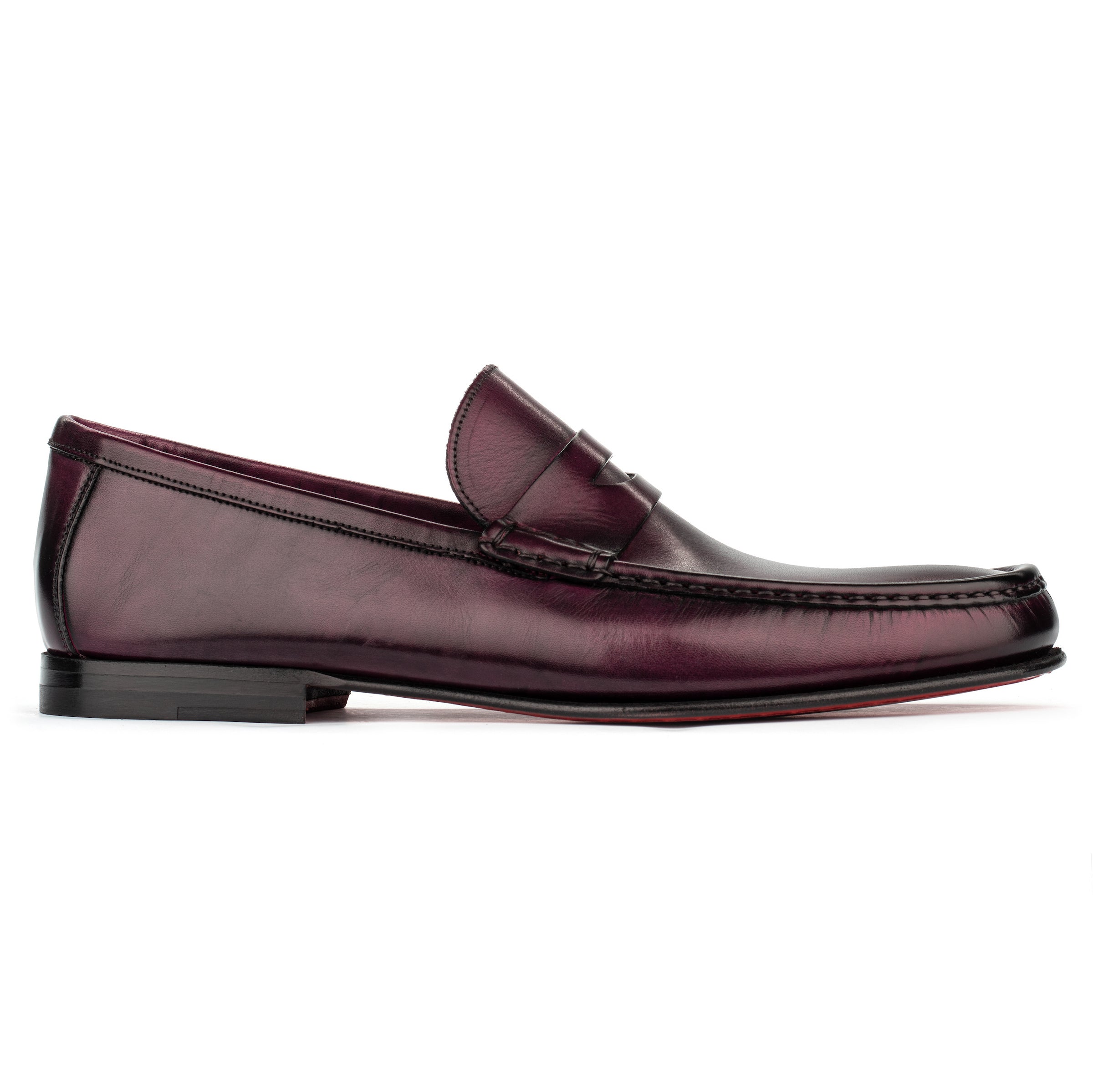 Clapton Bordeaux Calf Penny Loafer