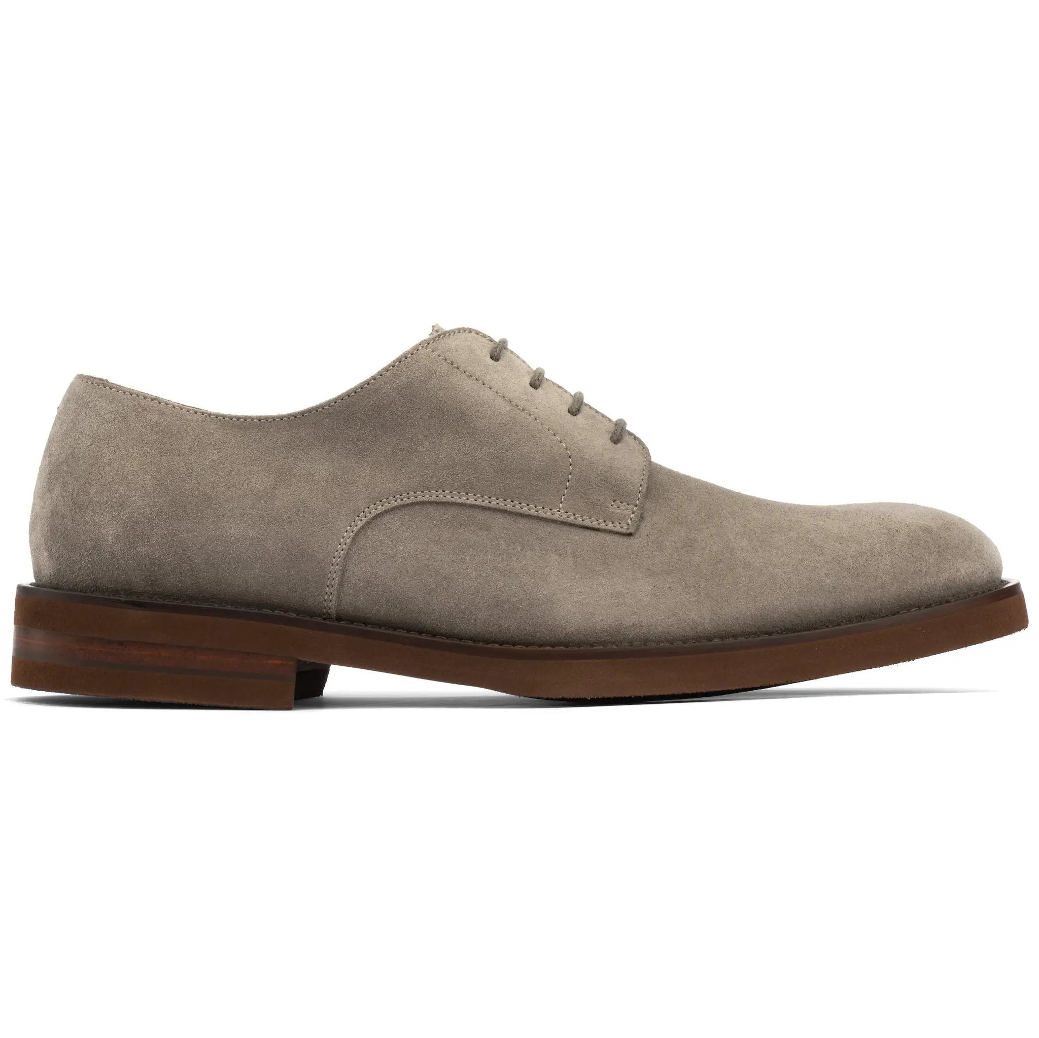 Peterson Taupe Suede Derby Lace-Up by To Boot New York