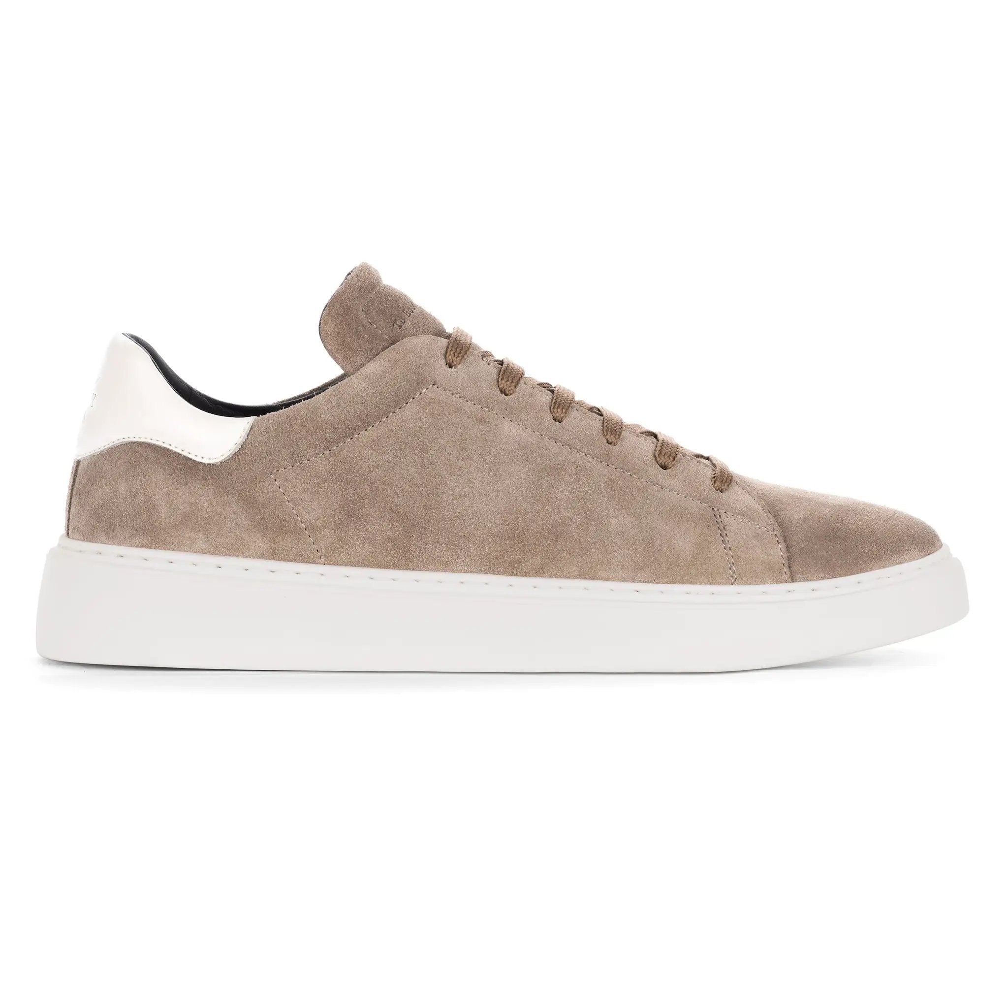 Mathis Taupe/White Suede Sneaker by To Boot New York