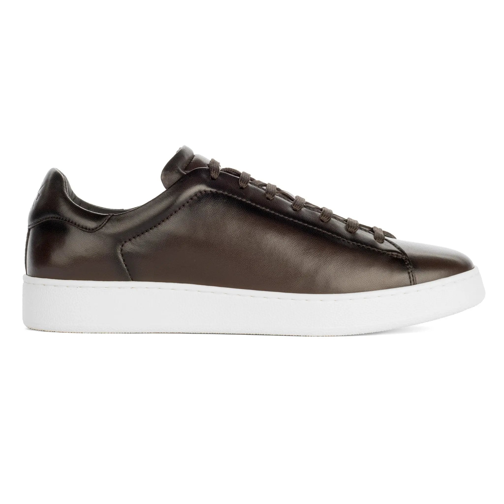 Randolph Coffee Bean Nappa Soft Calf Leather Sneaker by To Boot New York