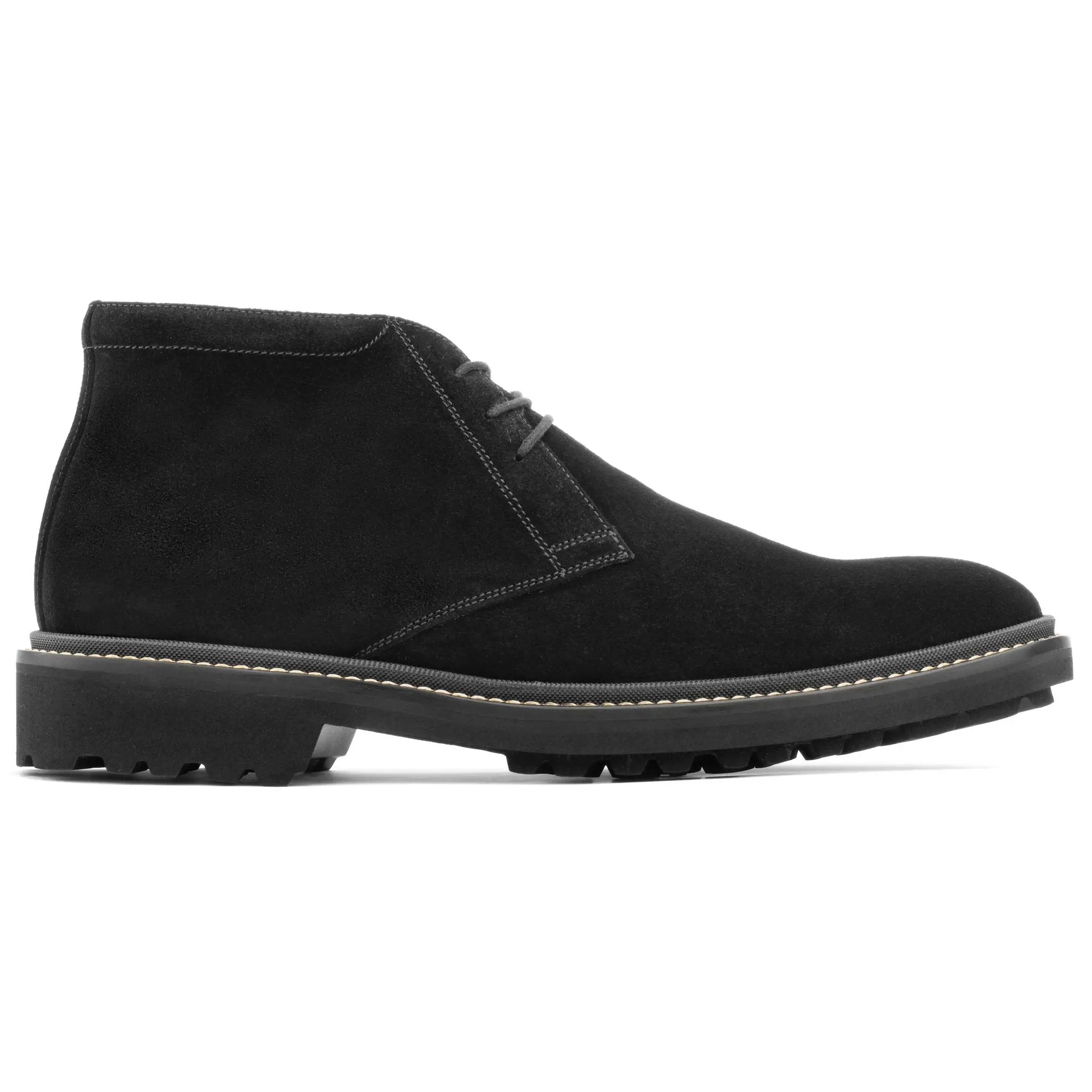 Javier Black Suede Chukka Desert Boot by To Boot New York