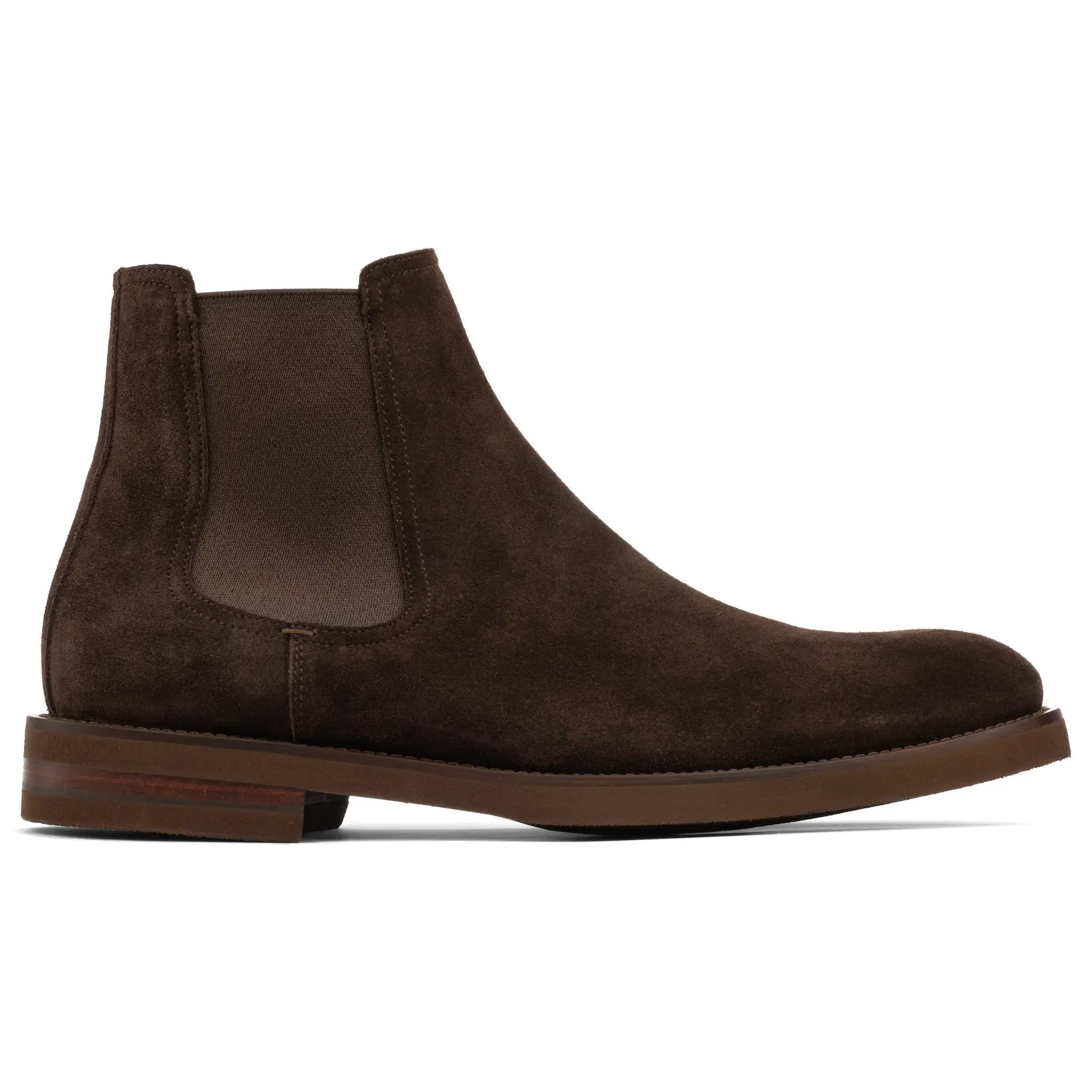 Whitman Dark Brown Suede Chelsea Boot by To Boot New York