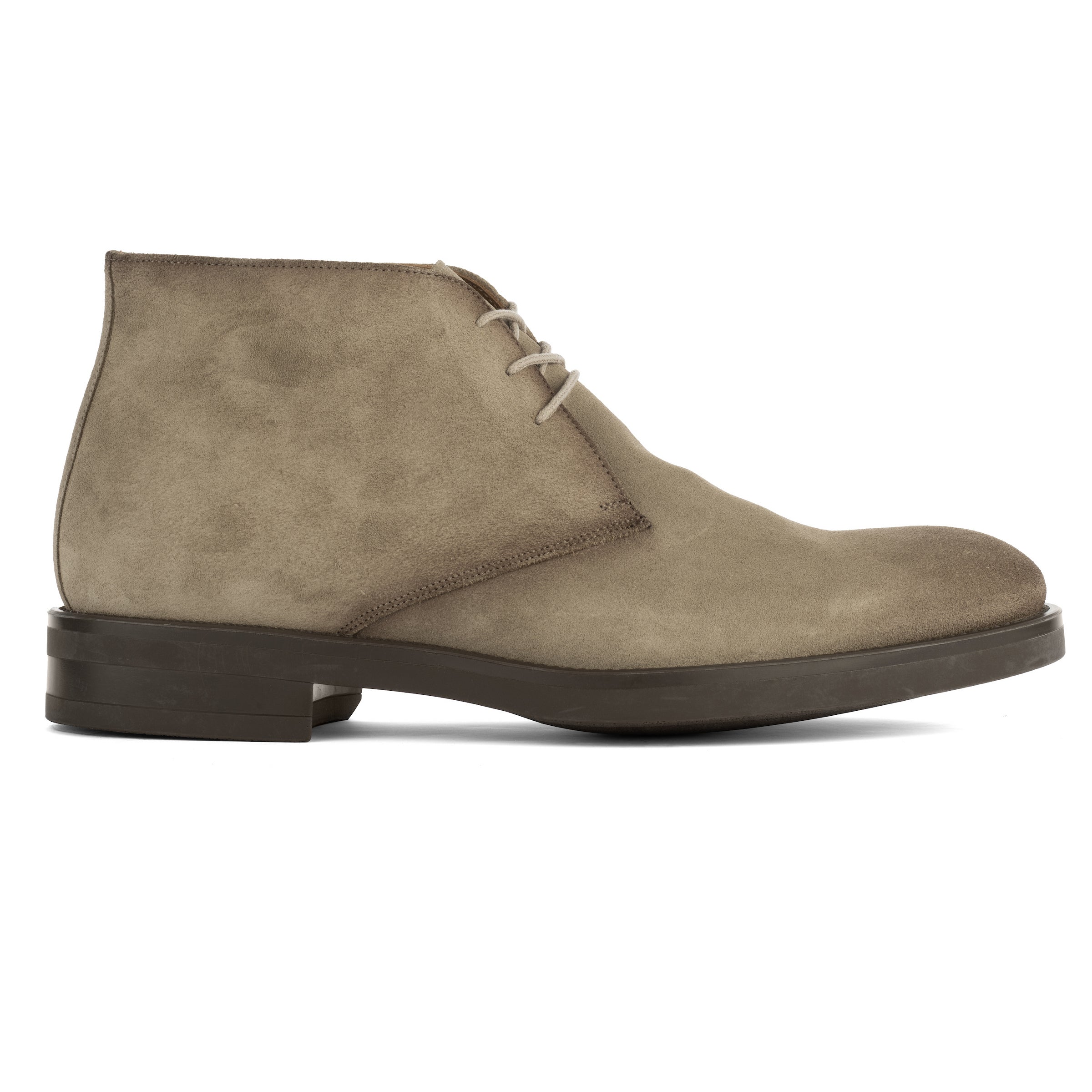 Cape Cod Taupe Suede Chukka Boot With Aerograph Detail