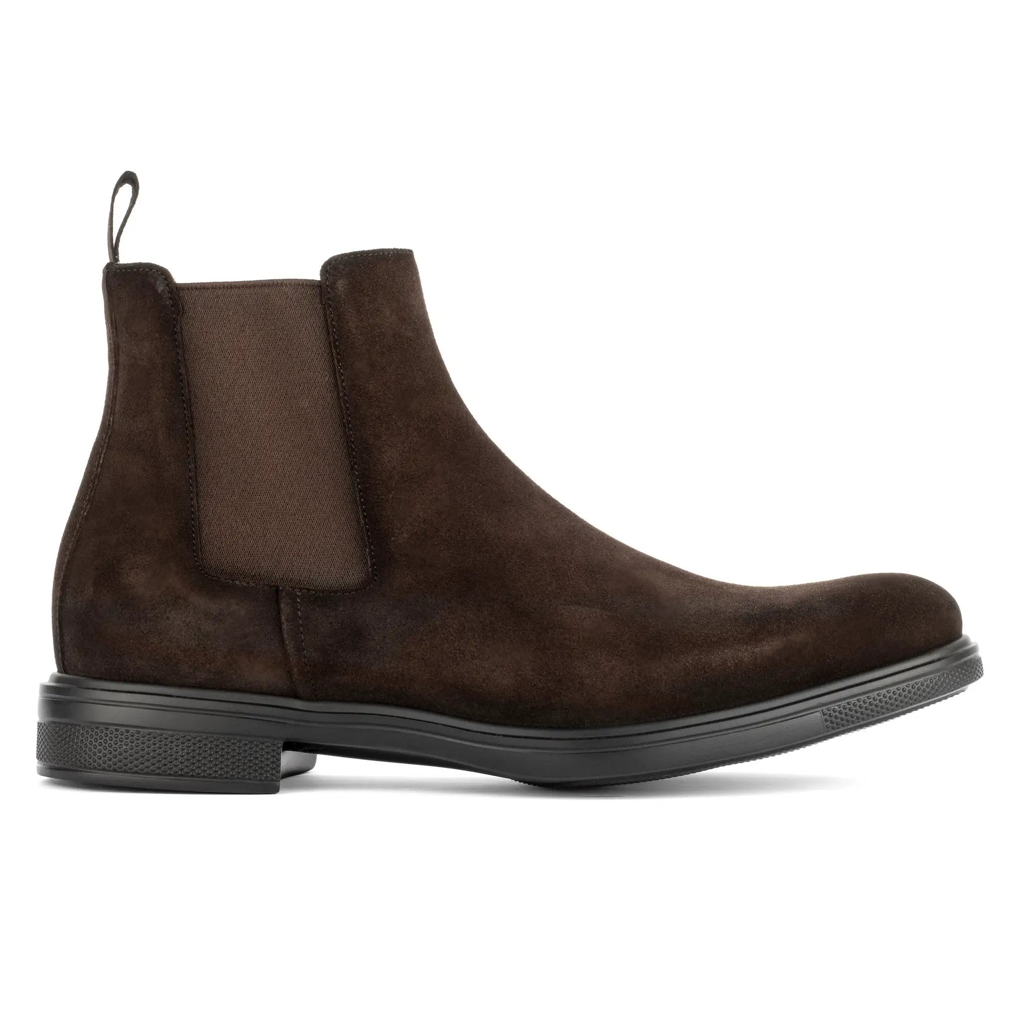 Carlsbad Dark Brown Weather-Repellent Suede Chelsea Boot by To Boot New York