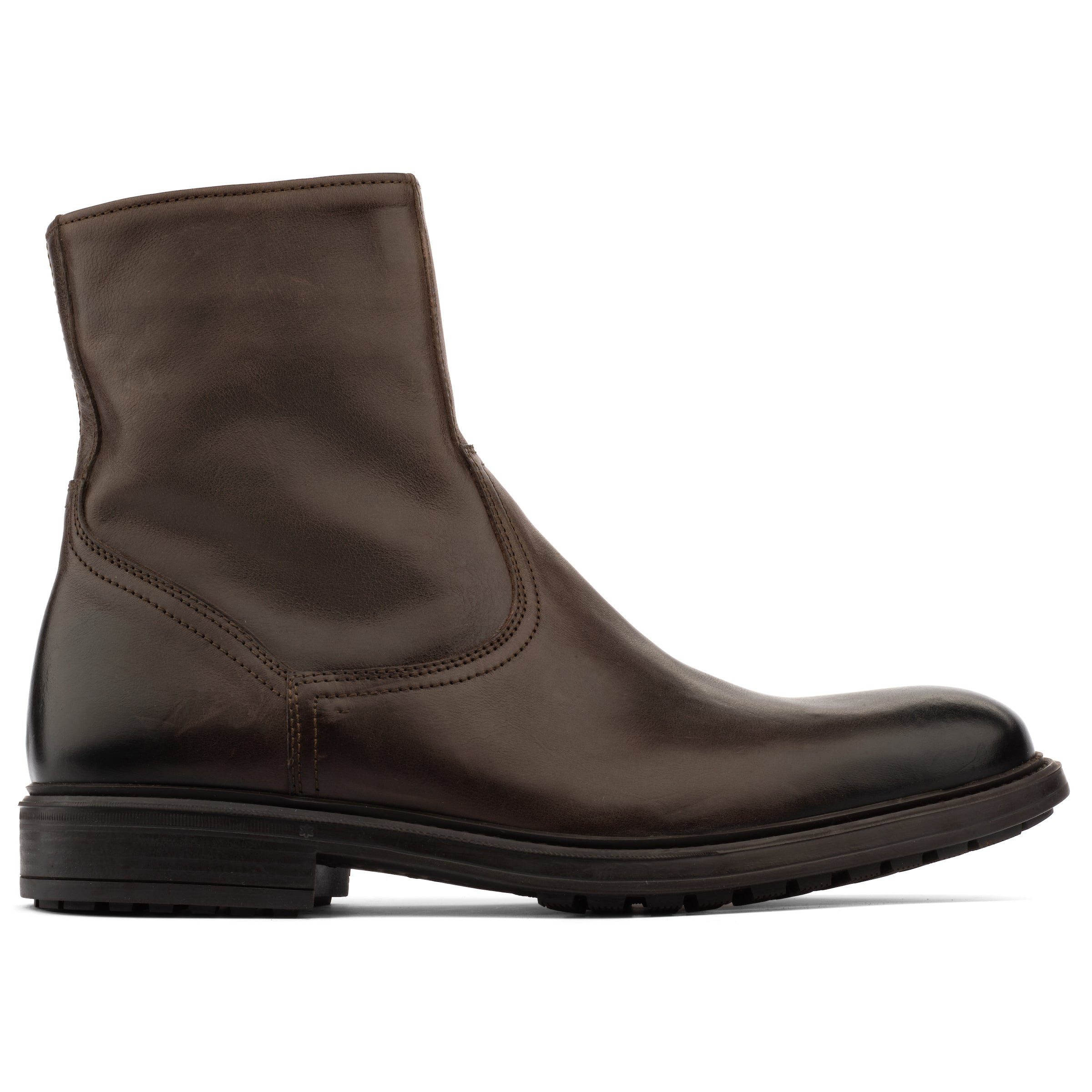 Dark brown calf boots hotsell