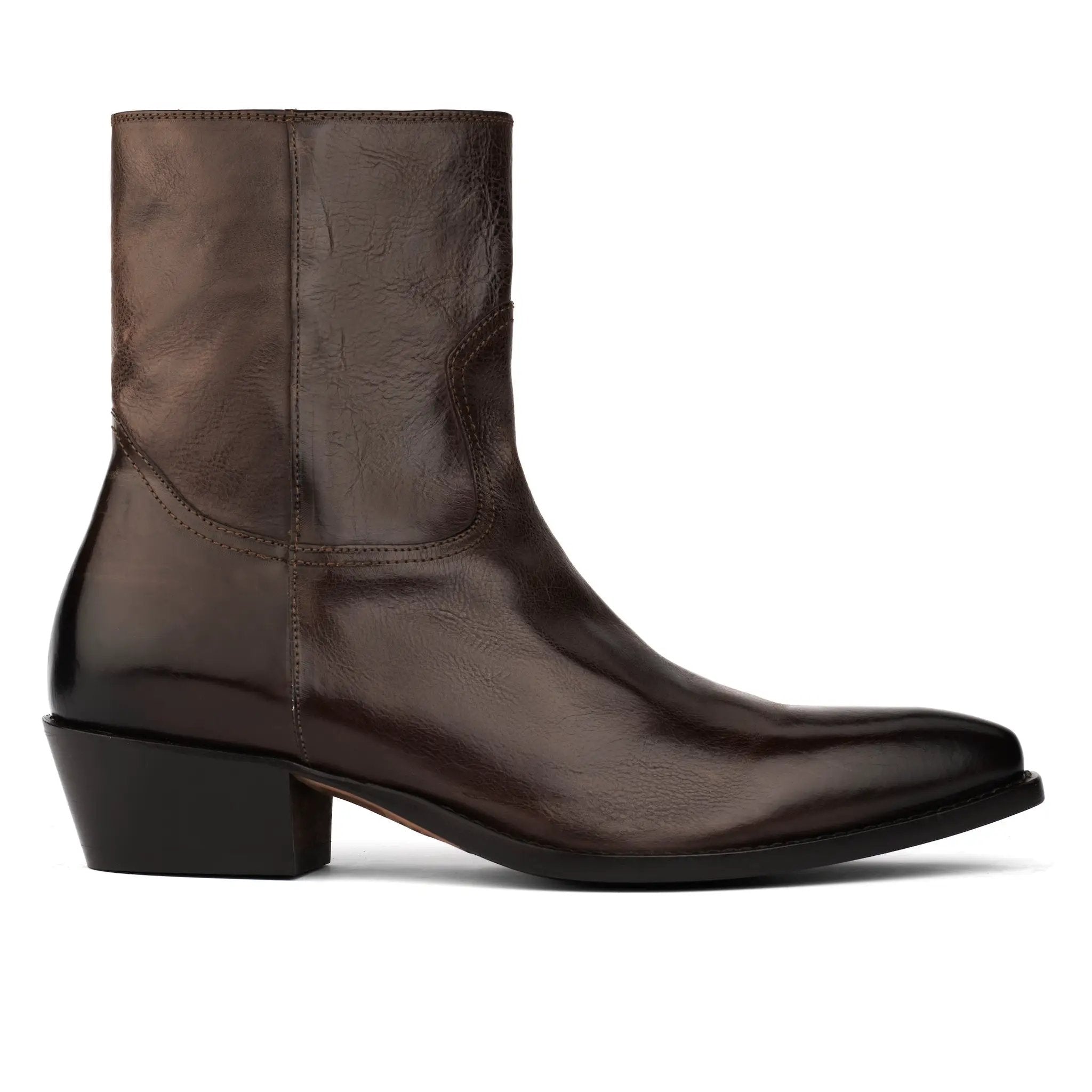 Augustus Brown Leather Western Boot by To Boot New York